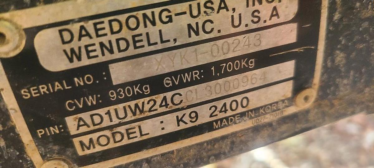 Used 2022 KIOTI K9 2400