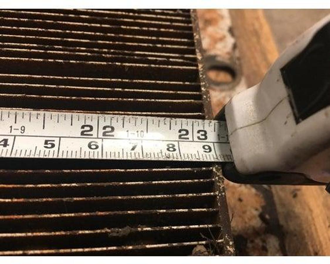 Used GOOD USED OIL COOLER, LENGTH: 23" W X : 22" L X 2" THICKNESS