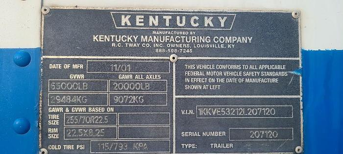 Used 2006 Kentucky Mfg Co, Inc. MOVER BOX