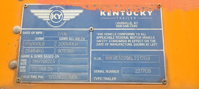 Used 2006 KENTUCKY MOVER BOX