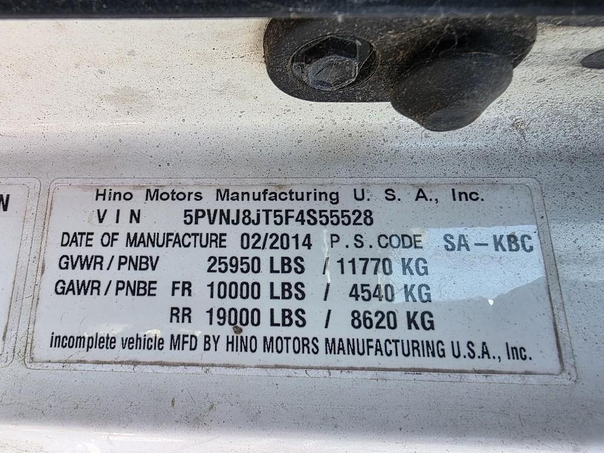 Used 2015 Hino 258/268