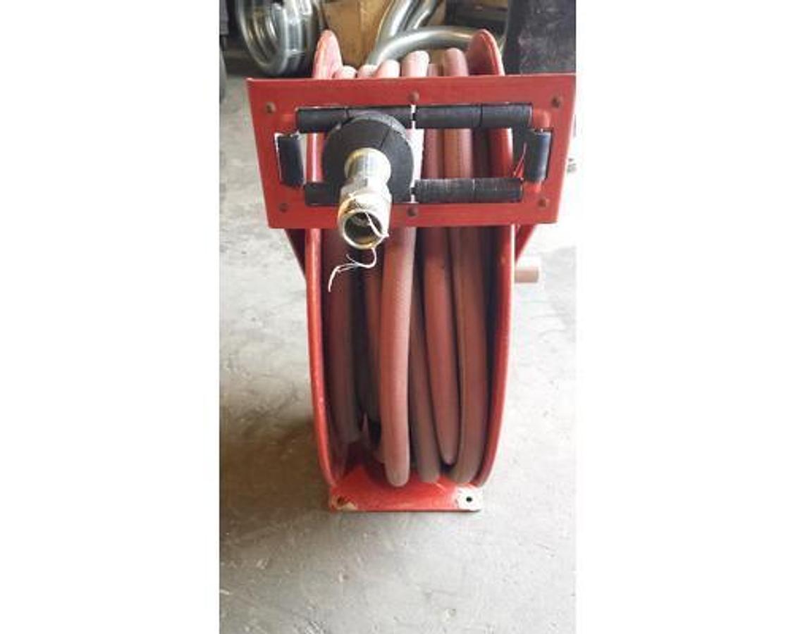 Used GOOD USED REELCRAFT HOSE REEL W/ HOSE 75 FT. 1" MODEL # 5PG07
