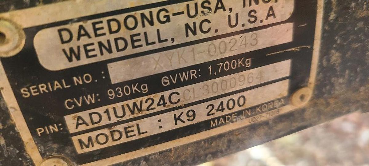 Used 2022 KIOTI K9 2400