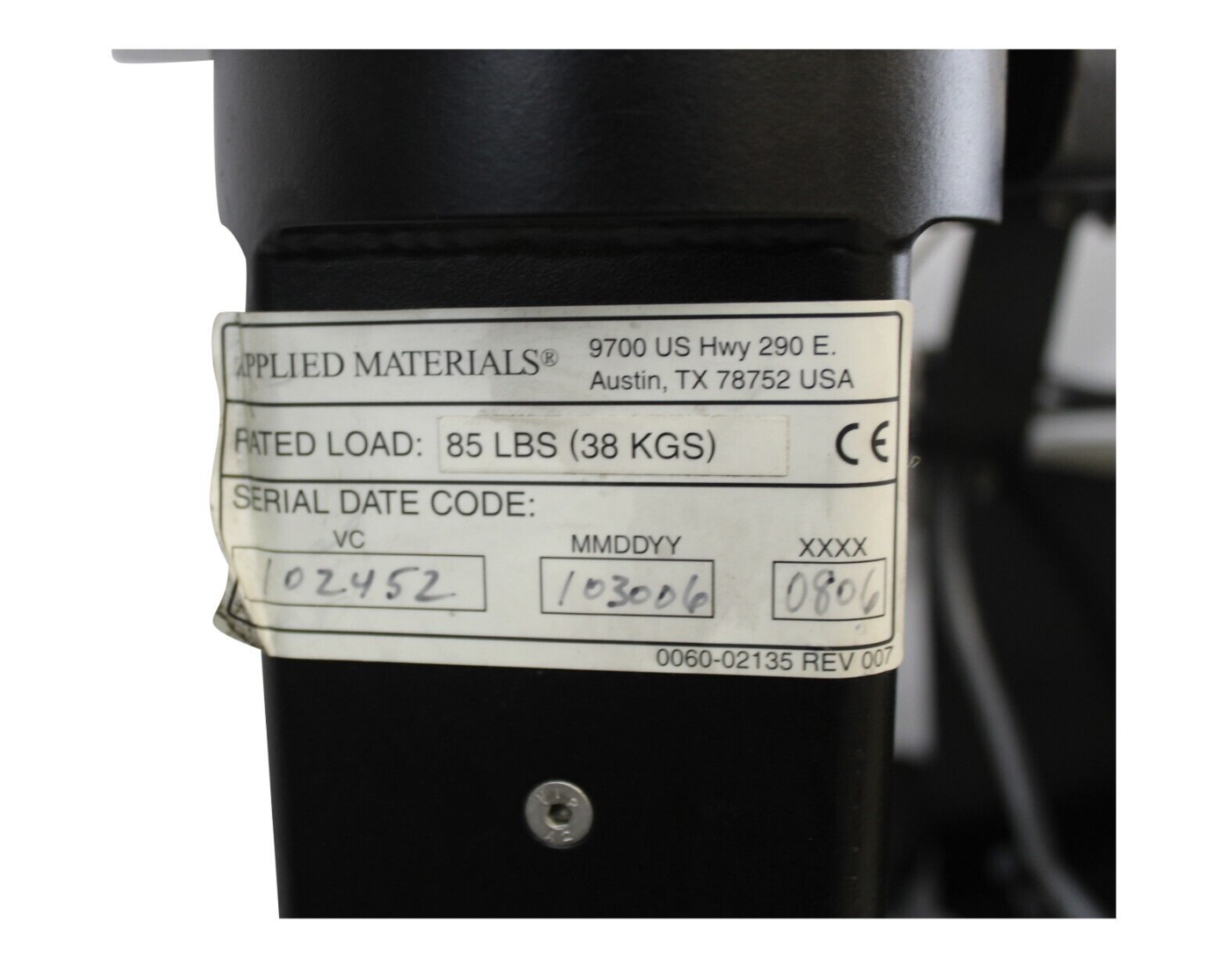 Used AMAT LIFT ASSY 0060-01235 REV 006 BOSCH REXROTH 0021-15813 REV 002