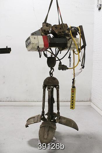 Used Coffing 1/2 Ton Electric Clamshell Hoist #39126