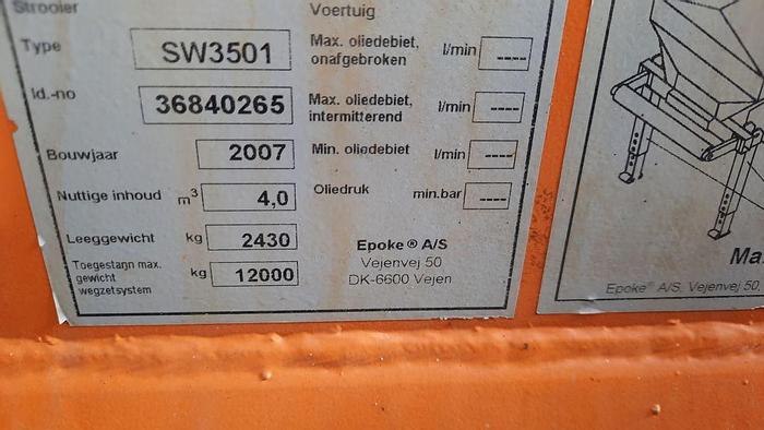 Gebruikt 2007 Epoke SW3501