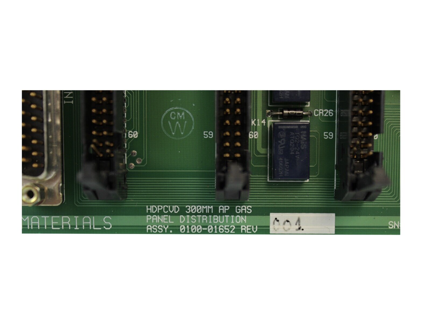 Used AMAT 0100-01652 REV 001 HPCVD 300MM AP GAS PANEL DISTRIBUTIONS ASSY