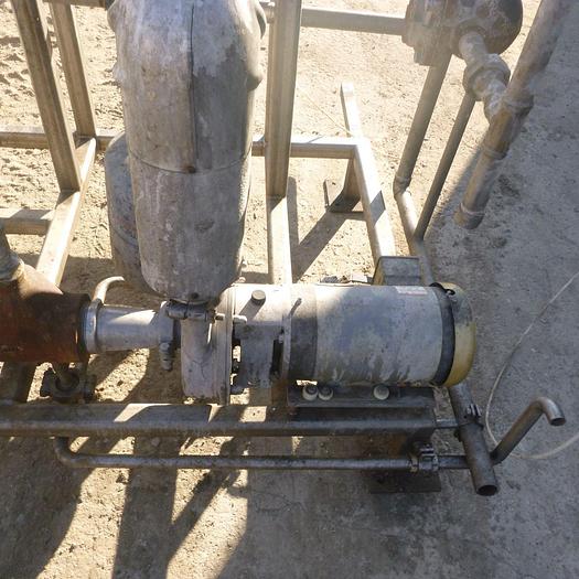 Used Heat Exchanger, Shell & Tube, S/st, Heat Transfer Pump Skid, (4) Pumps #S744940