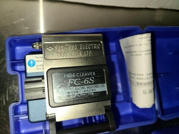 Used Original Sumitomo Fiber Cleaver FC-6S in carrying case MADE IN JAPAN NOT CHINA