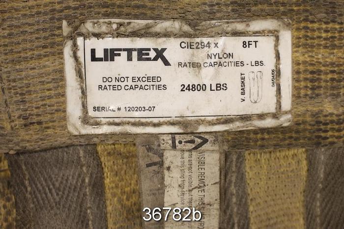 Used Liftex CIE294X Sling, 8' Length, V-Basket, 24800 Lb Capacity #36782