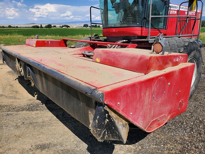 Used Massey Ferguson WR9870 Rotary Windrower w/ Double Conditioner