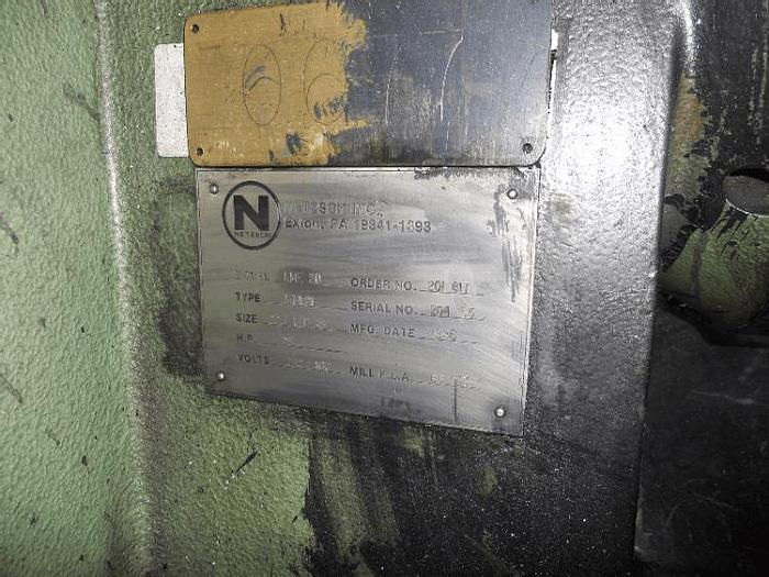 Used 20 LITER NETZSCH HORIZONTAL MEDIA MILL – 25 HP/XP – #7513