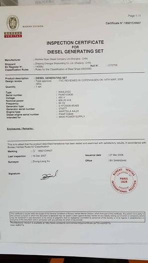 Wartsila W4L20 – 3 x Brand New sets available.