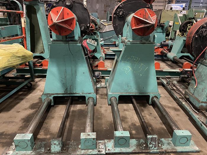 Used A&F UNWIND STAND SHAFTLESS ROTARY SCREW CONTROLLED