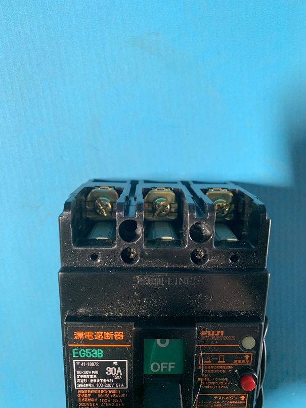 Used fuji electric earth leakage breaker eg53b
