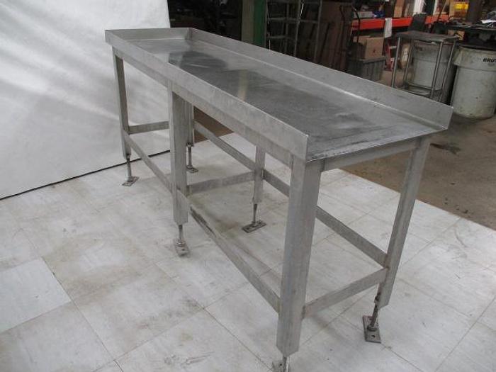 Used Table; Stainless Steel; 7'x24"