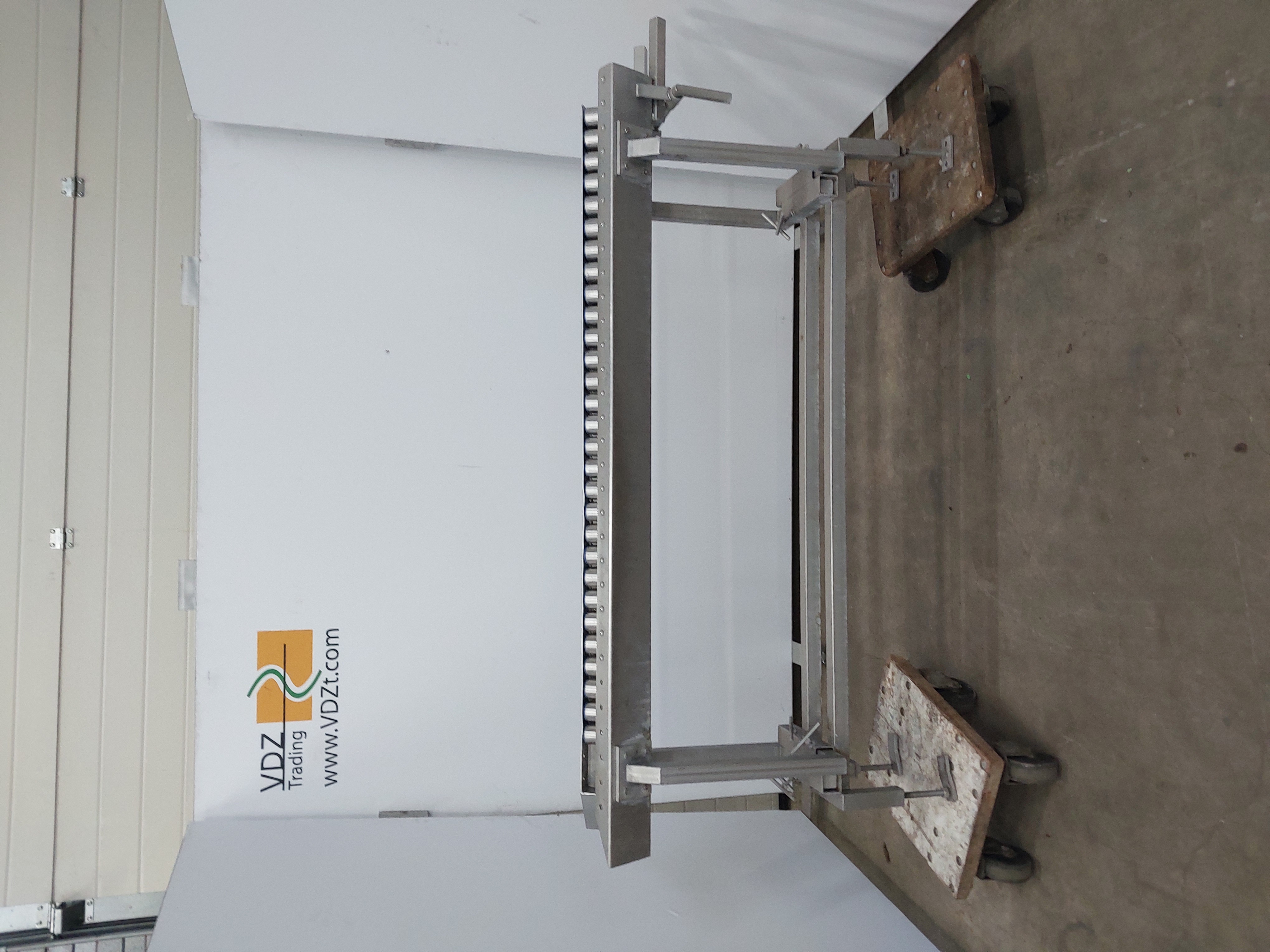 Used Pre-dehiding table with rollers