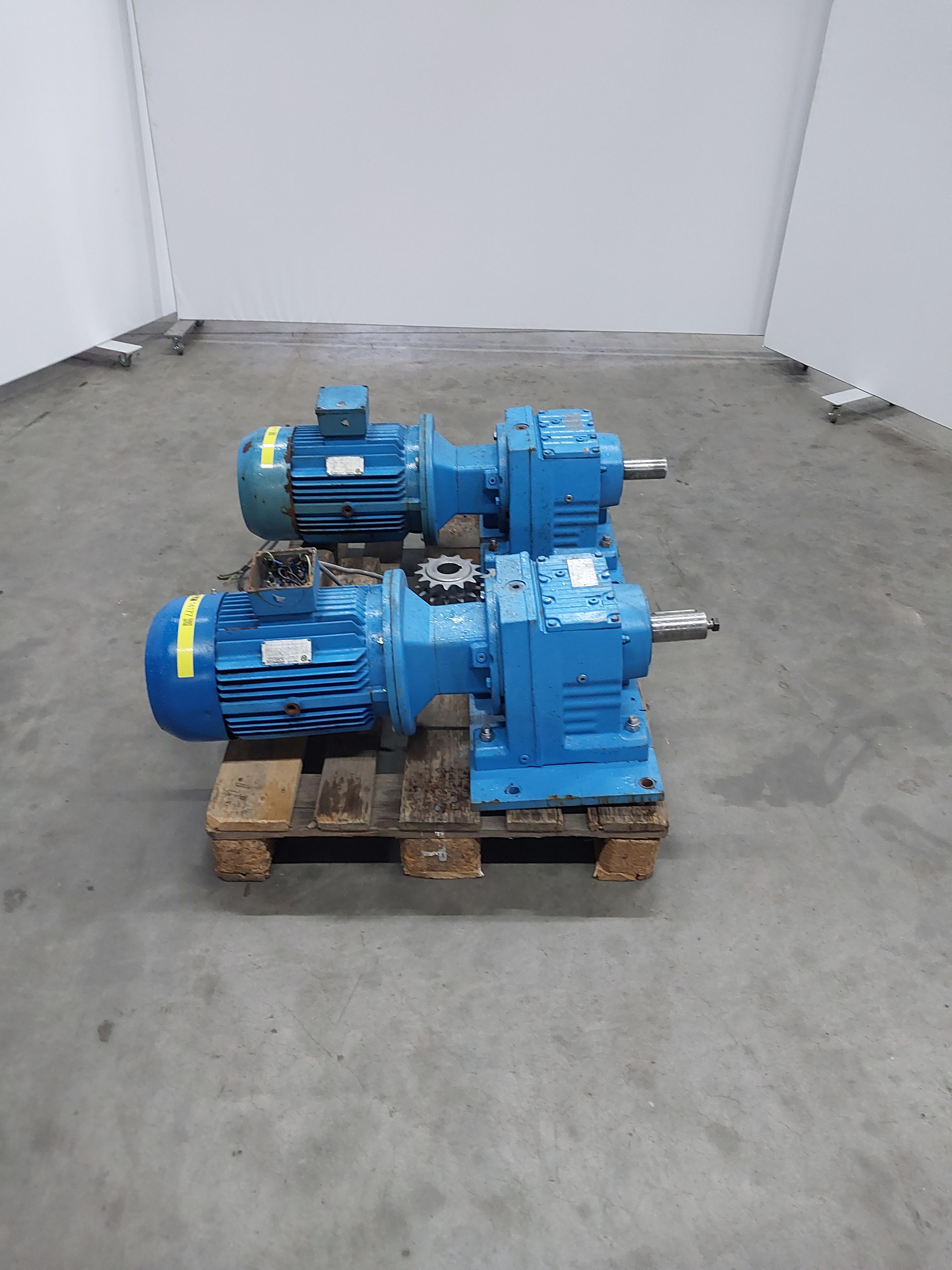 Used Electric motor with gearbox