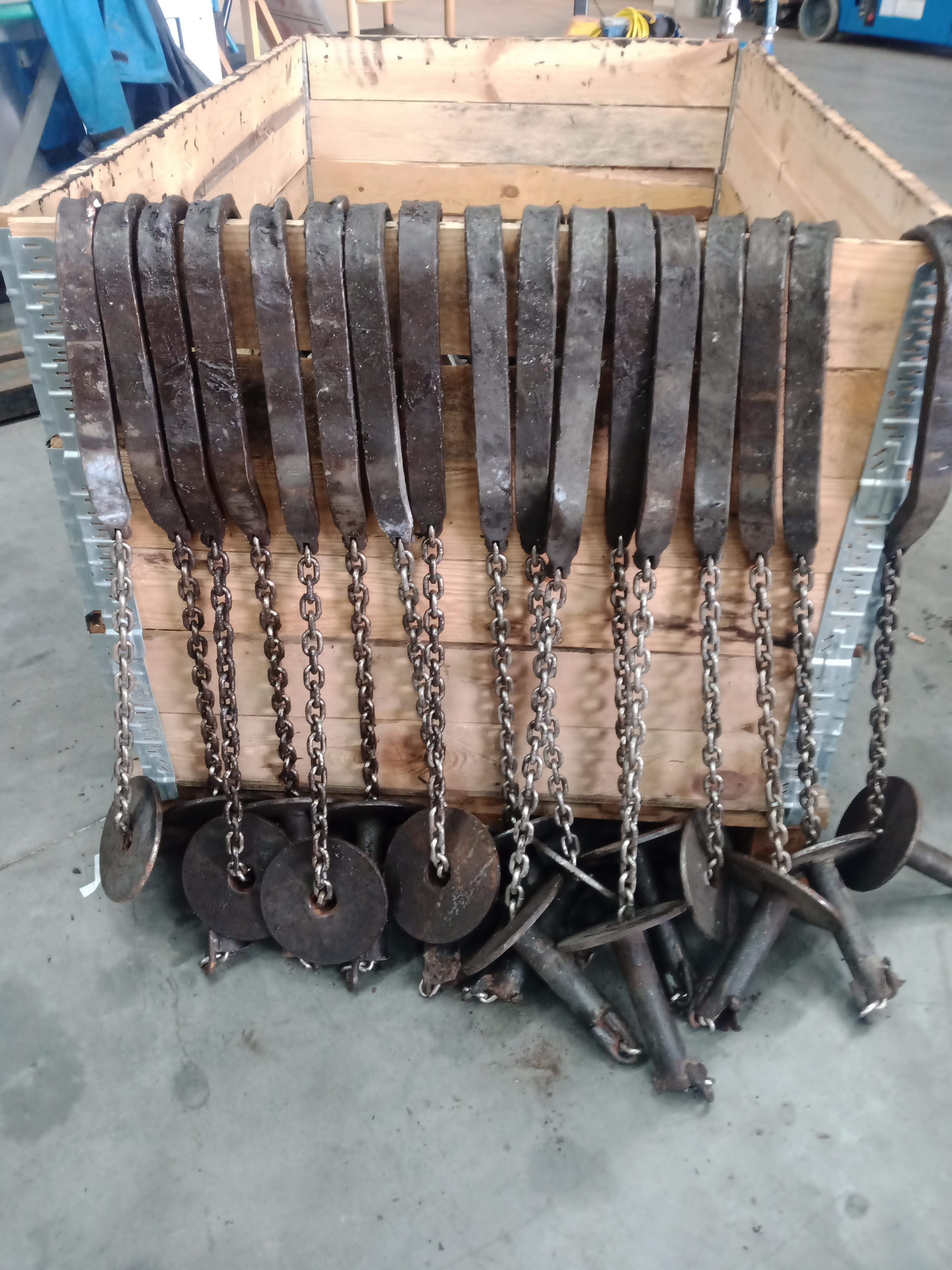 Used Bleeding hooks - sliding