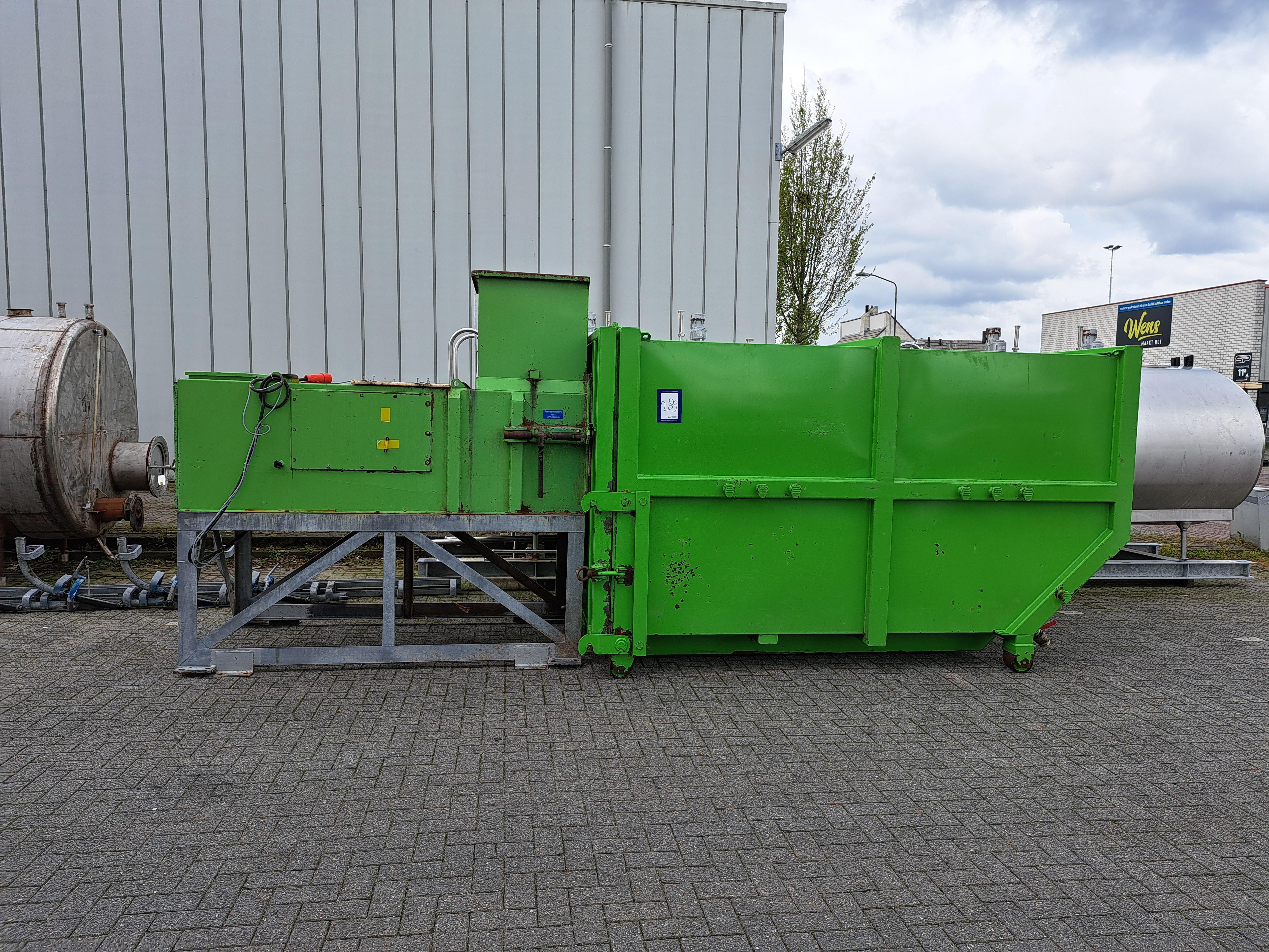 Used Press with container