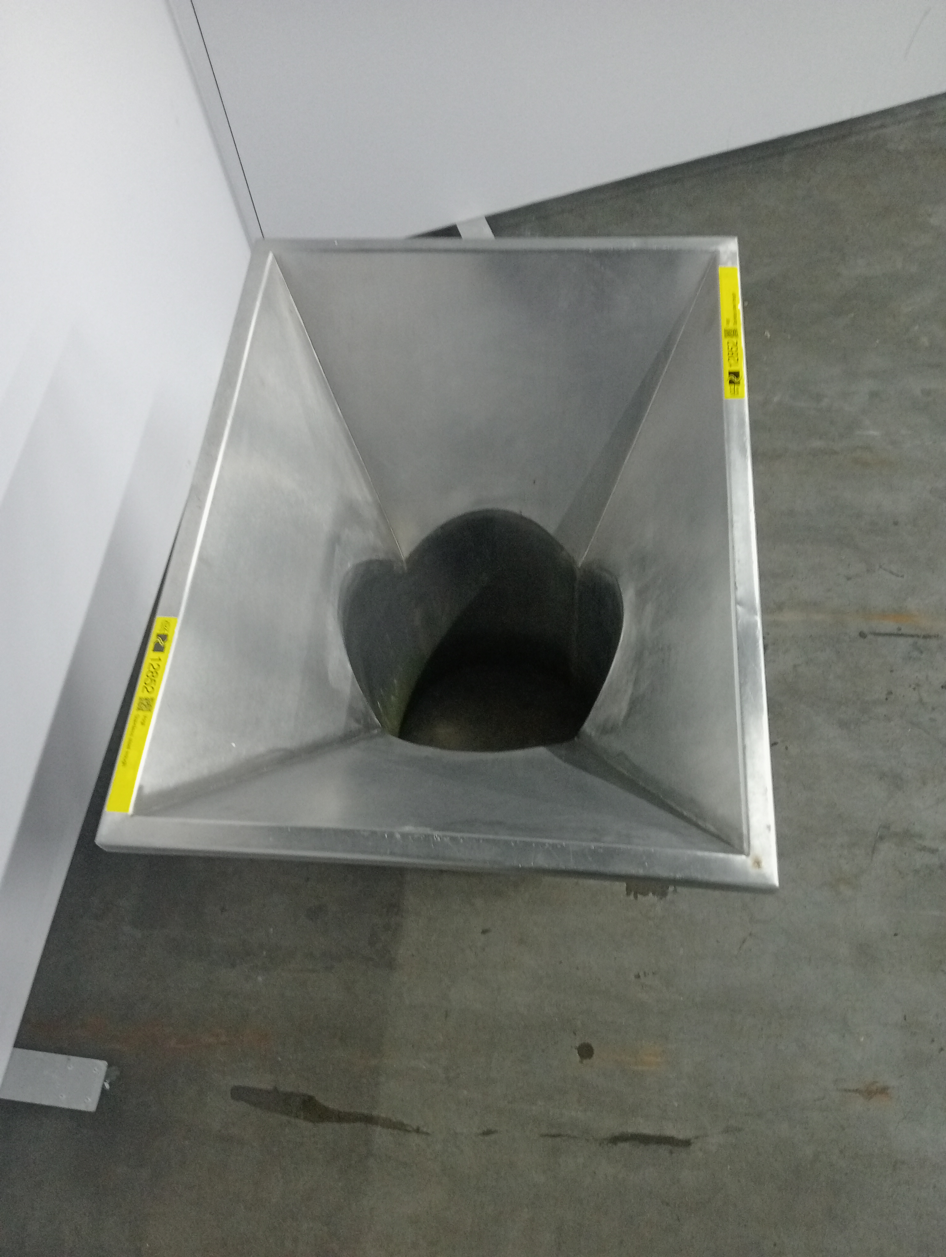 Used Stainless steel through