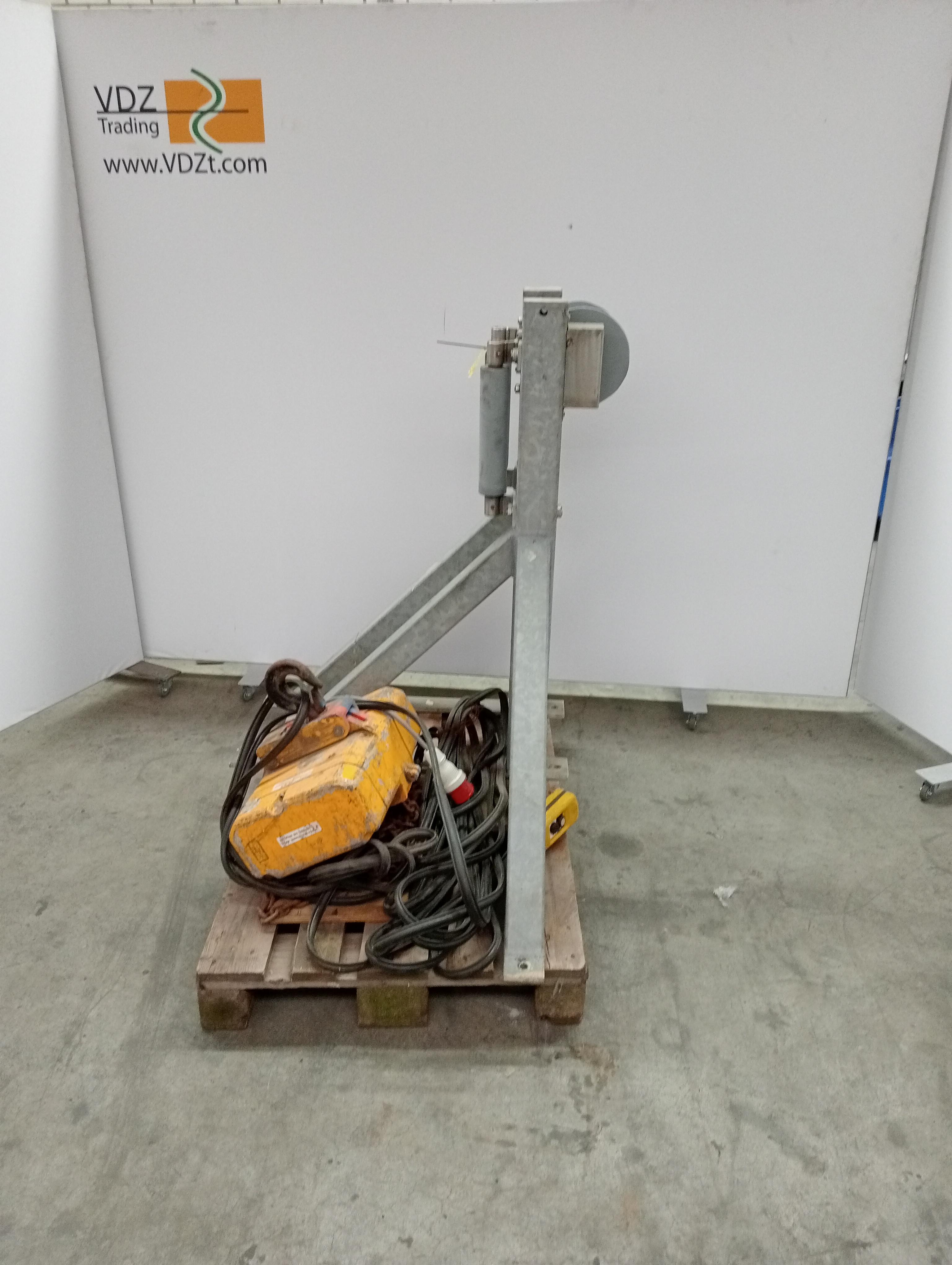 Used Hoist for pulling deceased animals inside