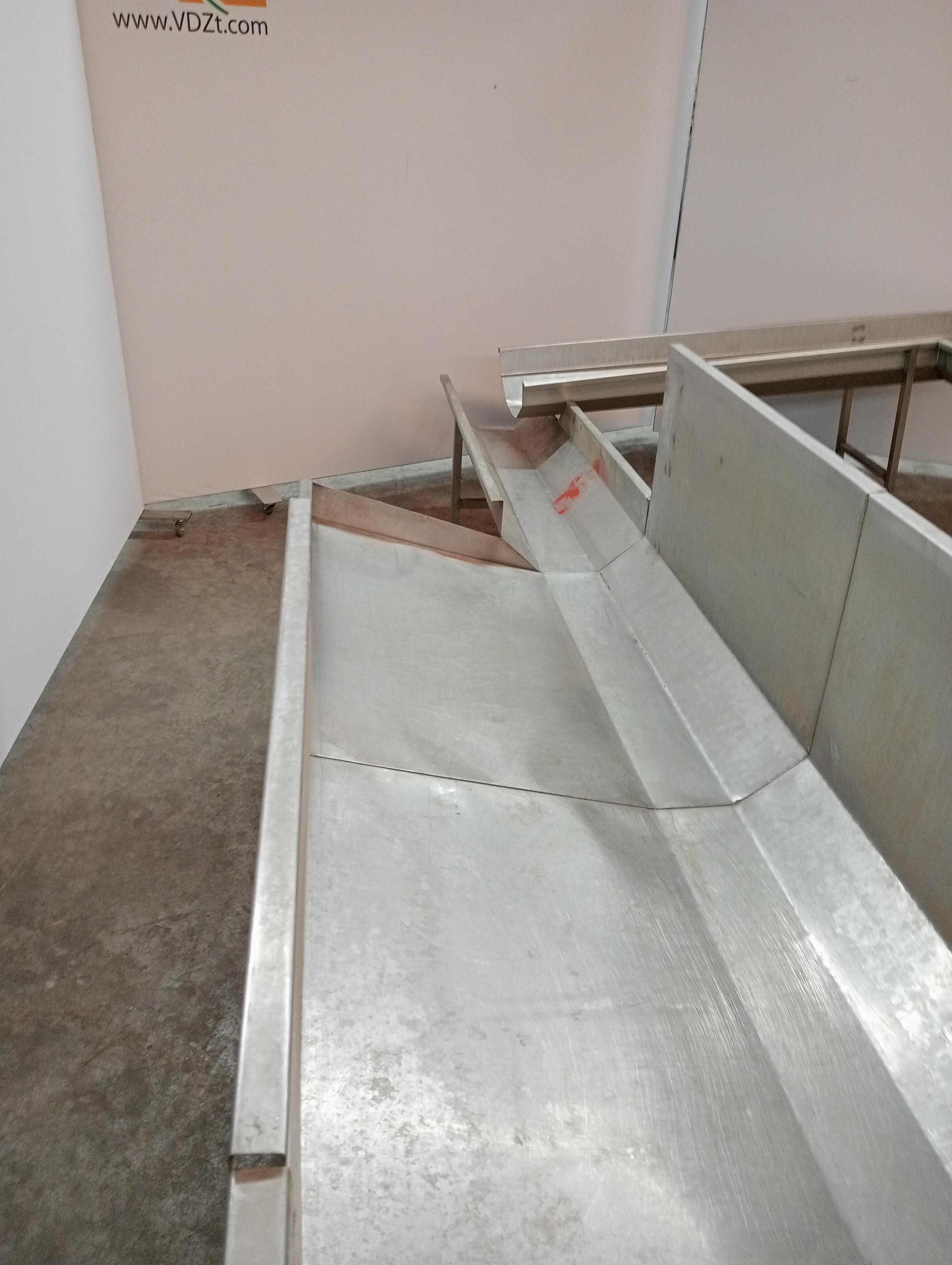 Used Poultry bleeding trough