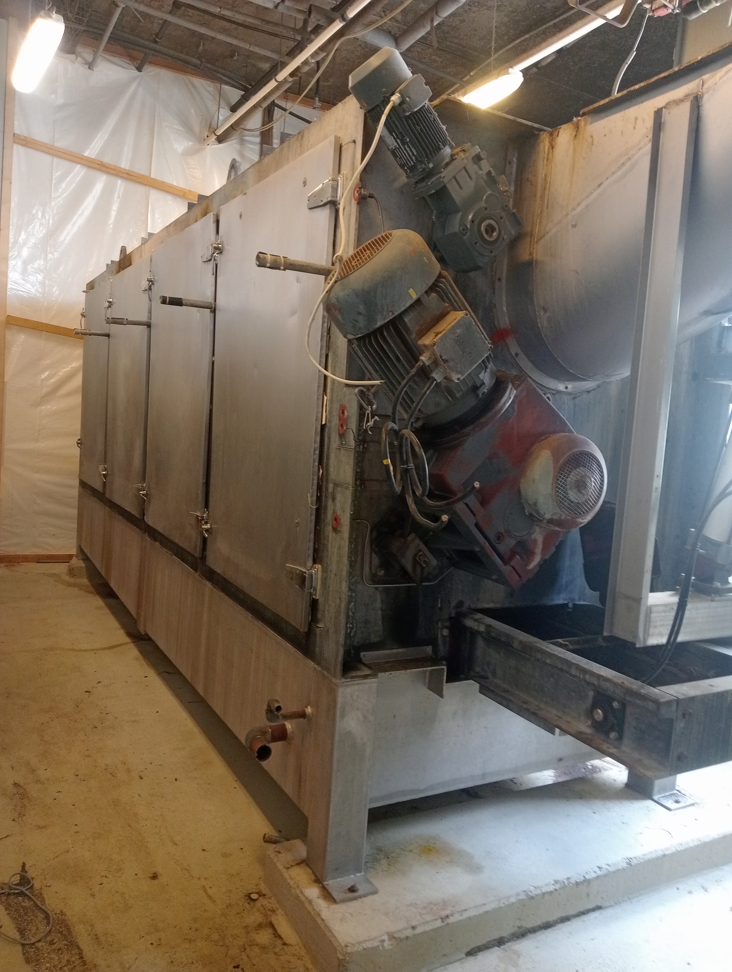 Used U-bar scalding and dehairing machine