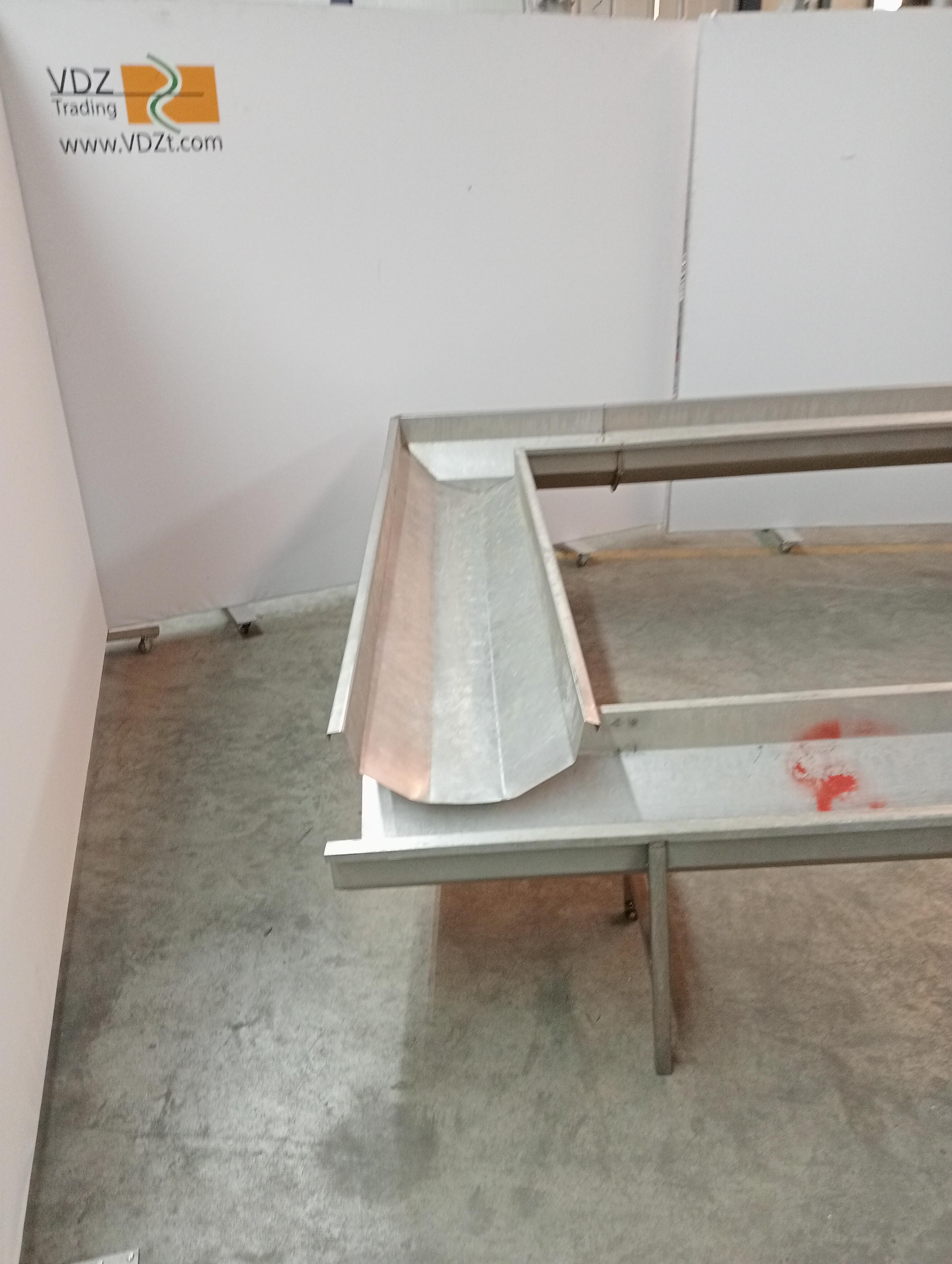 Used Poultry bleeding trough