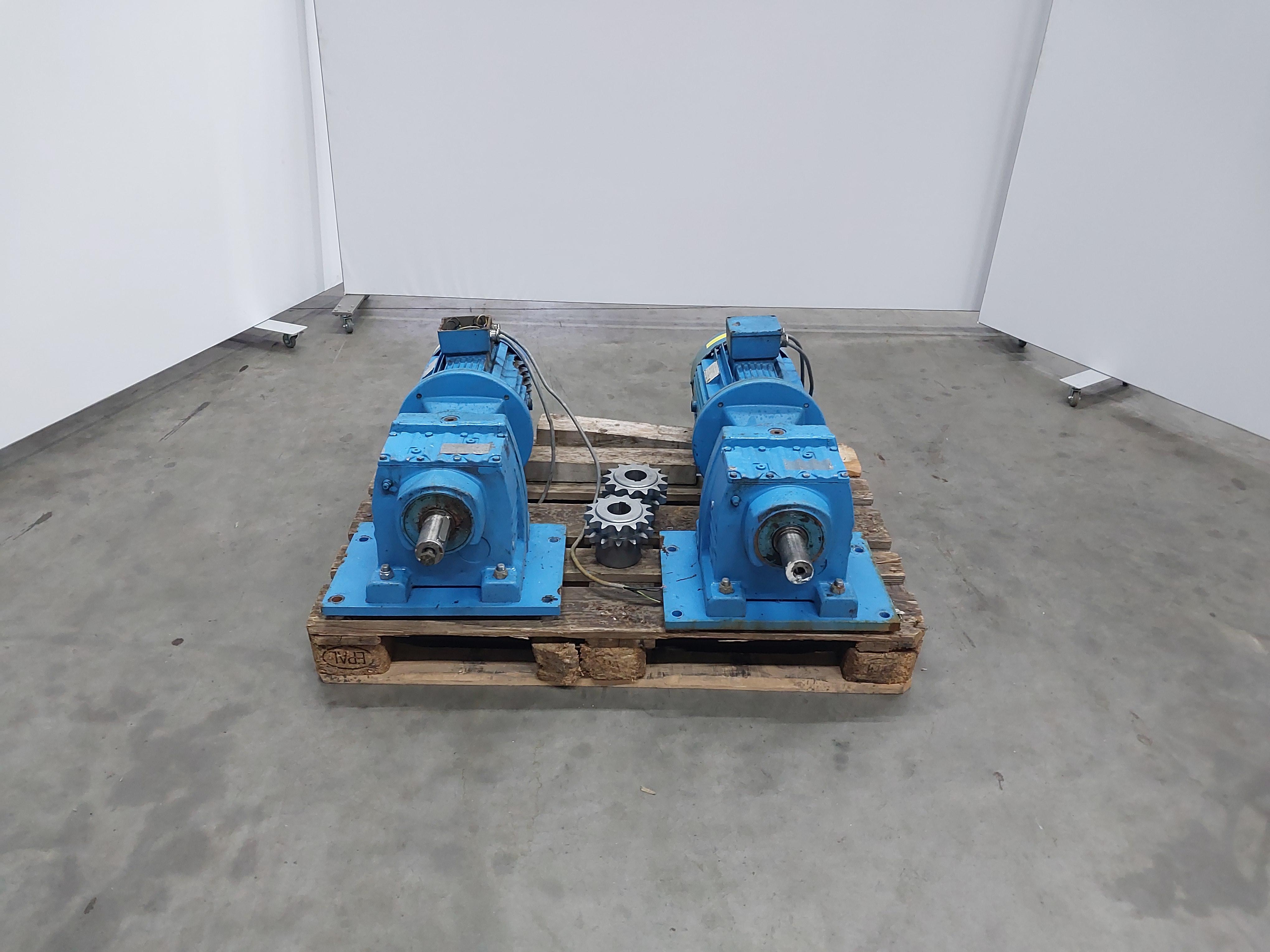 Used Electric motor with gearbox