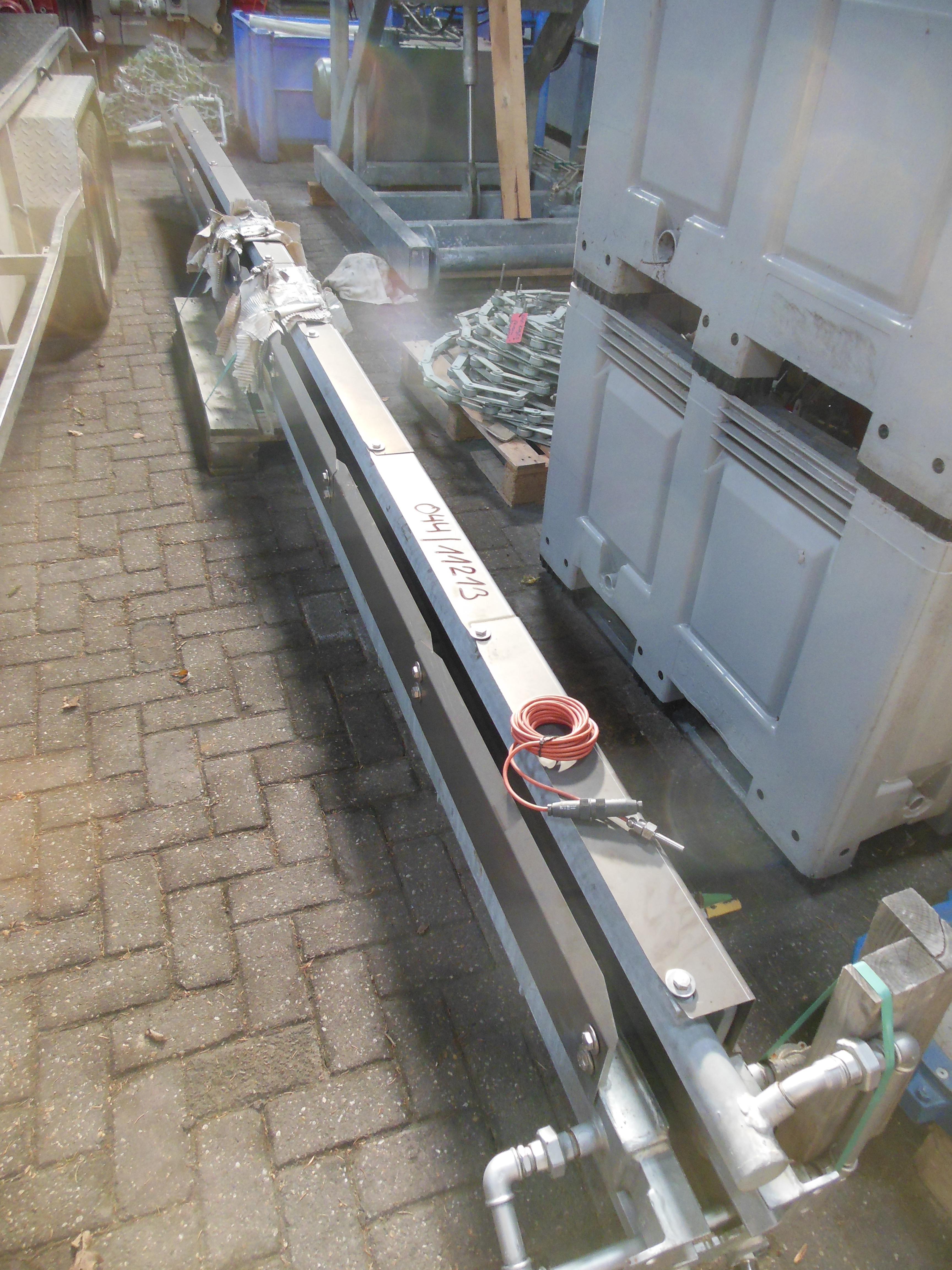 Used Singeing unit cooling rail