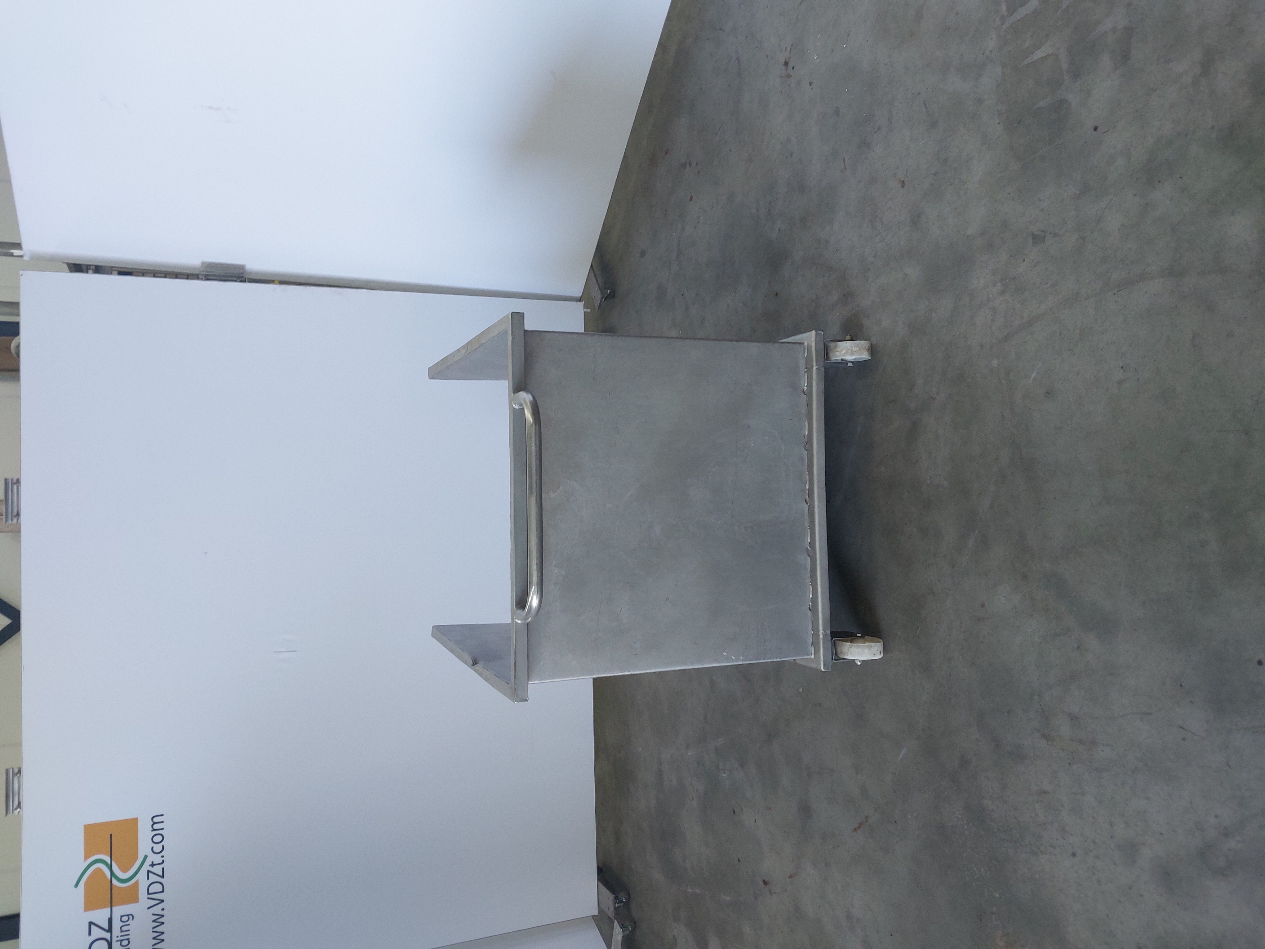 Used Stainless steel rolling bin