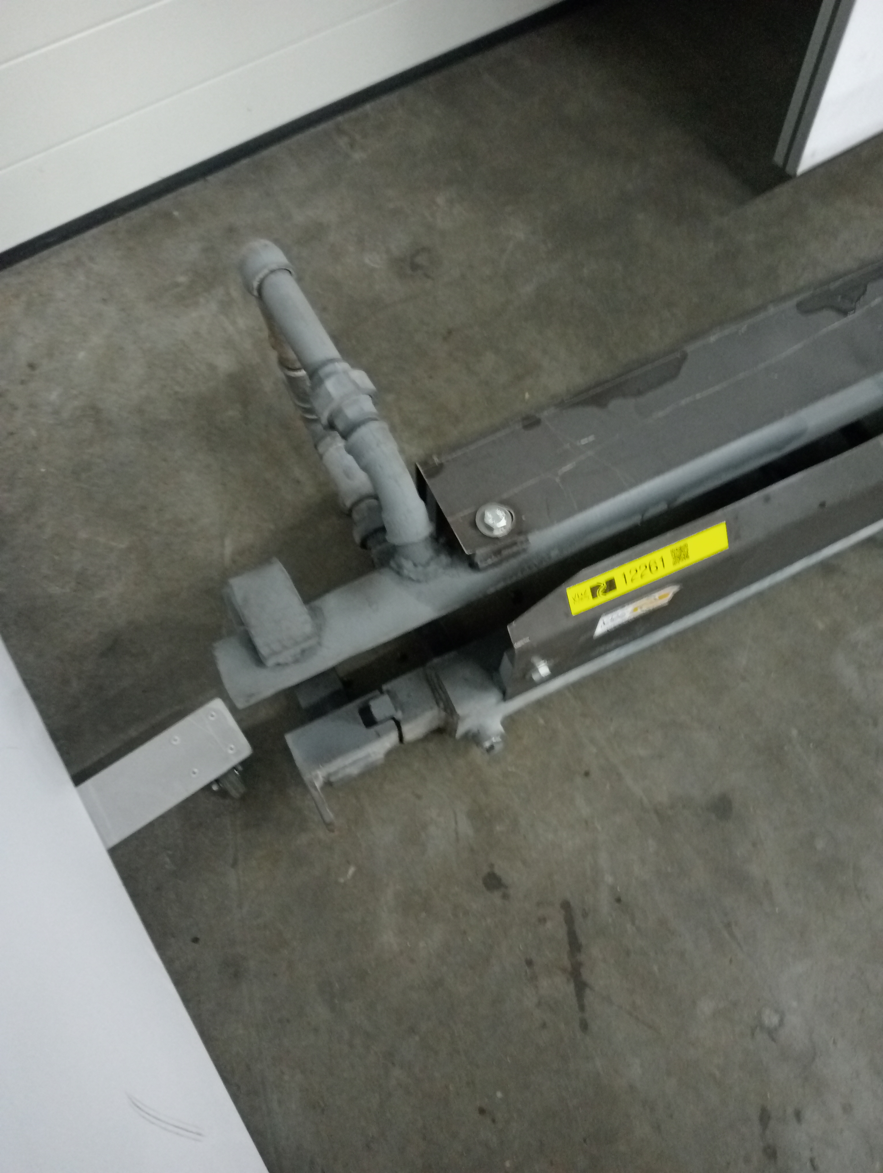 Used Singeing unit cooling rail