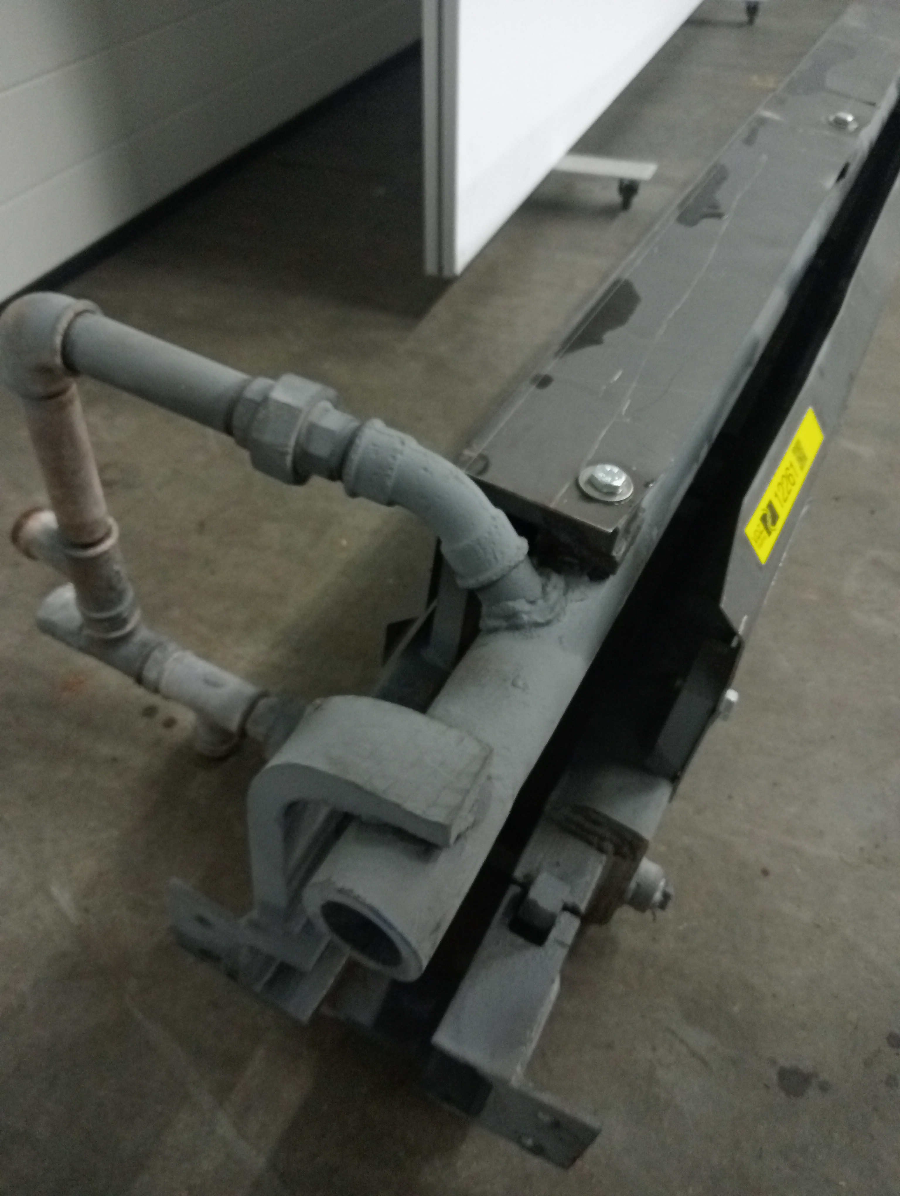 Used Singeing unit cooling rail