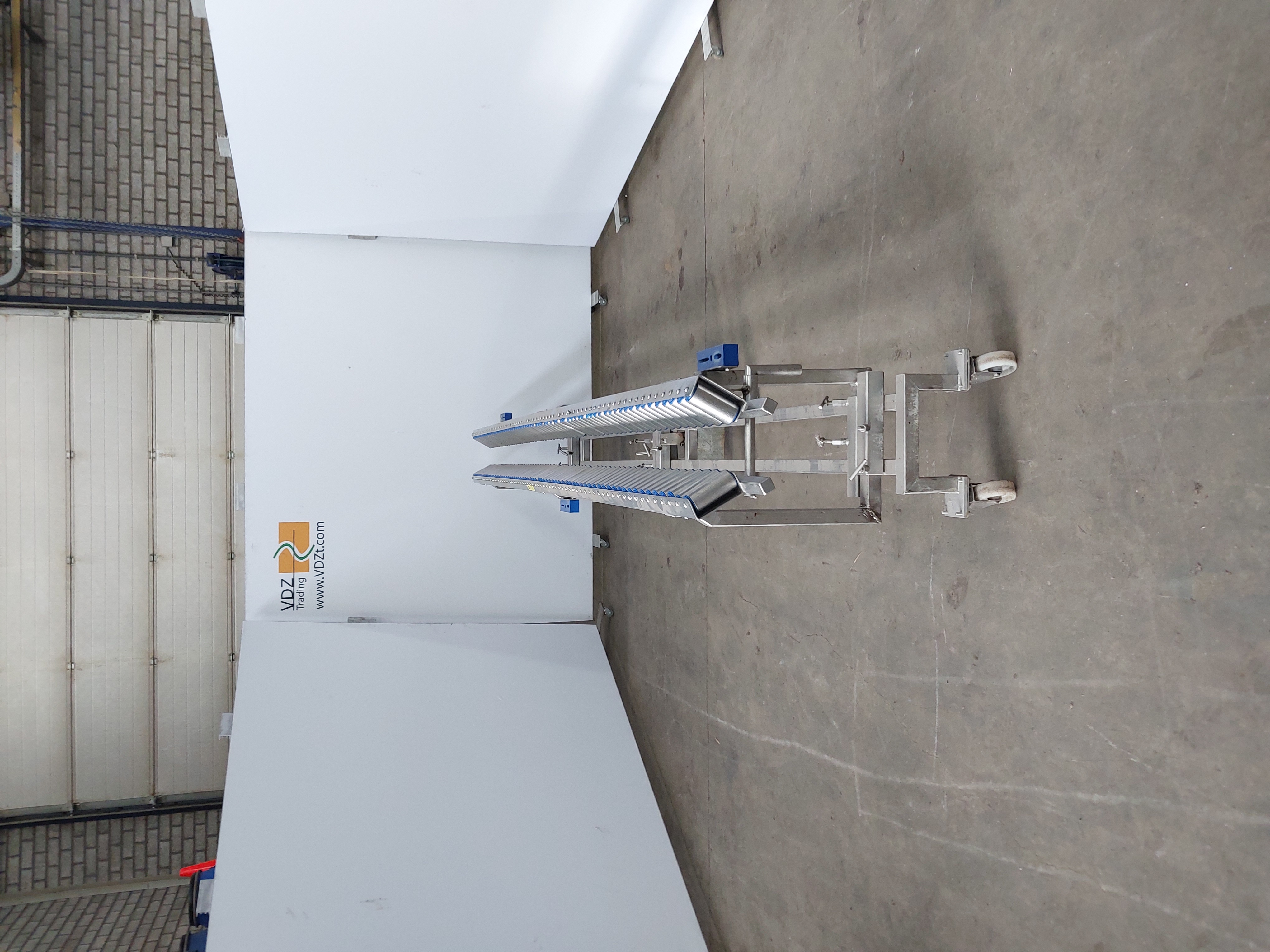 Used Pre-dehiding table with rollers