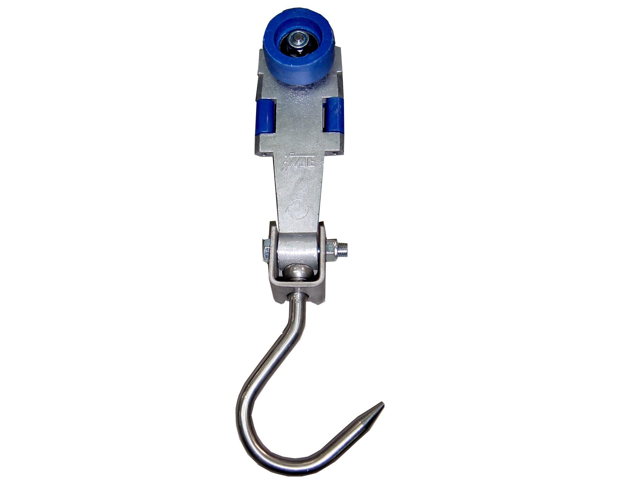 Used Bi-rail slaughtering hook - 18mm hook