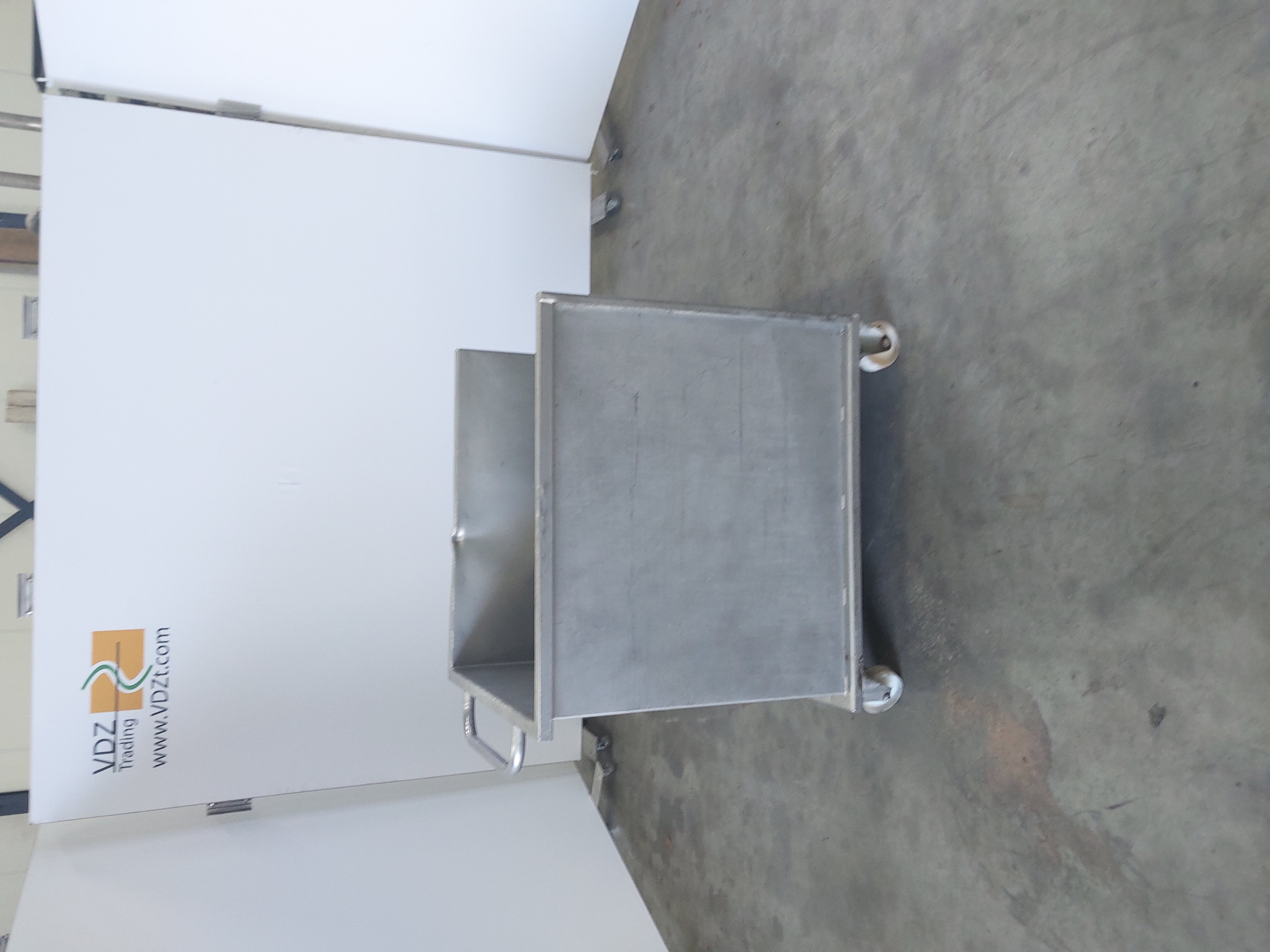 Used Stainless steel rolling bin