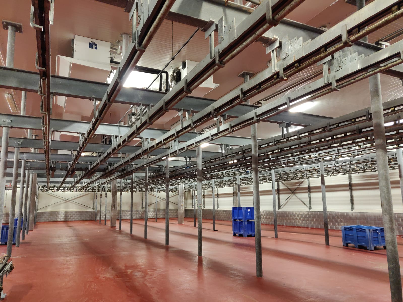 Used Automatic cold store conveyor and rail system