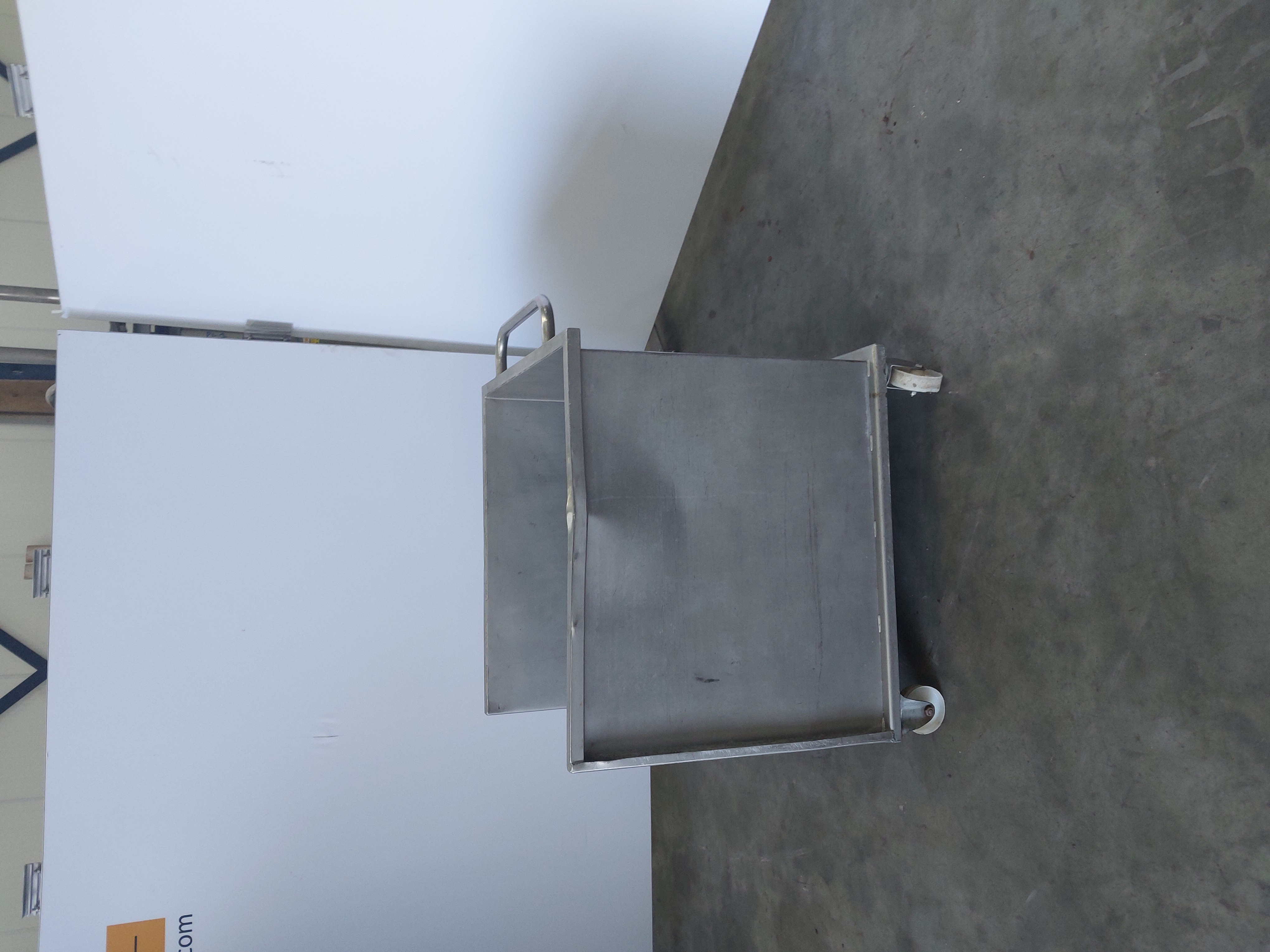 Used Stainless steel rolling bin