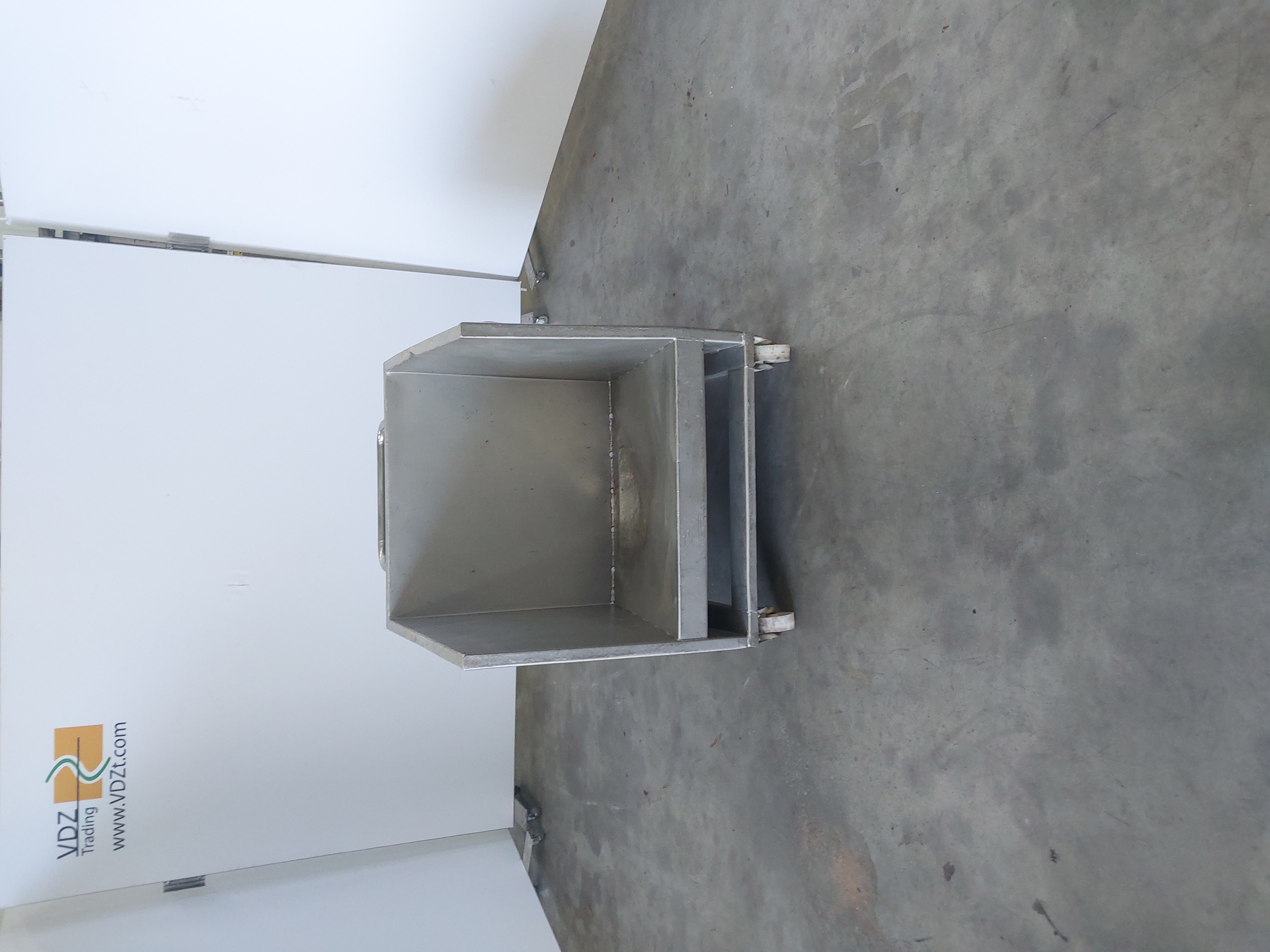 Used Stainless steel rolling bin