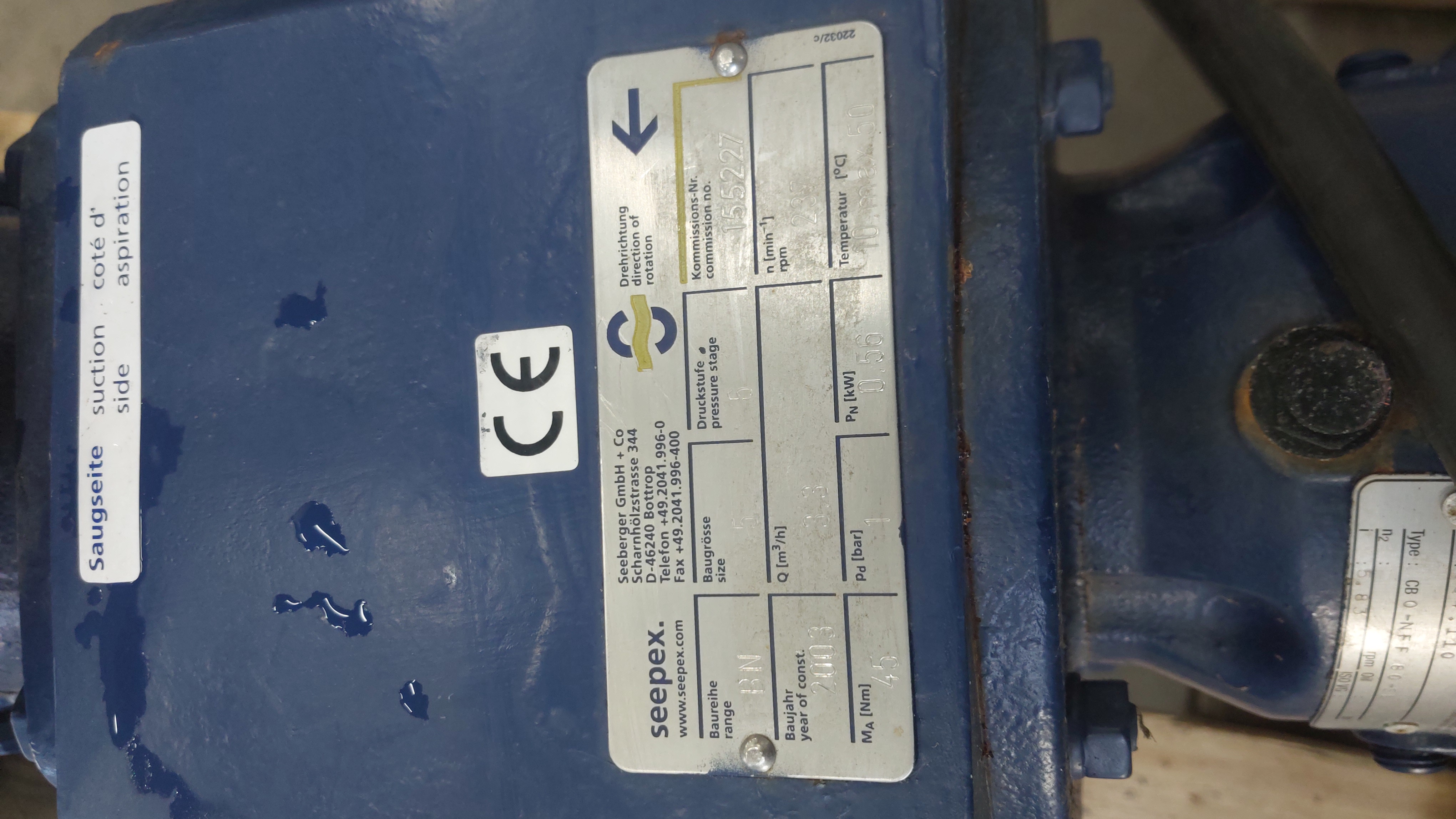 Used Eccentric worm drive pump