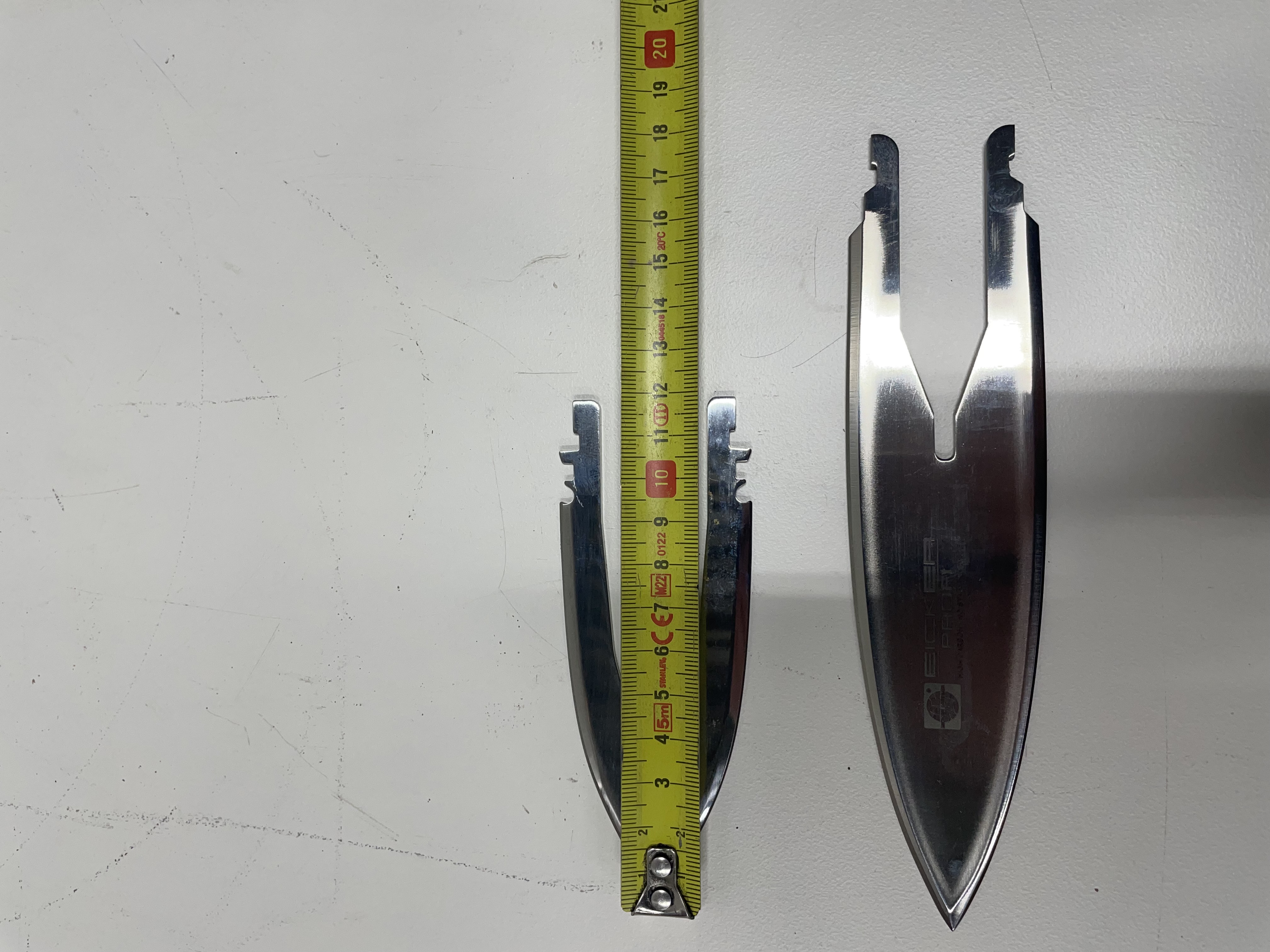 Used Box of bleeding knife blades