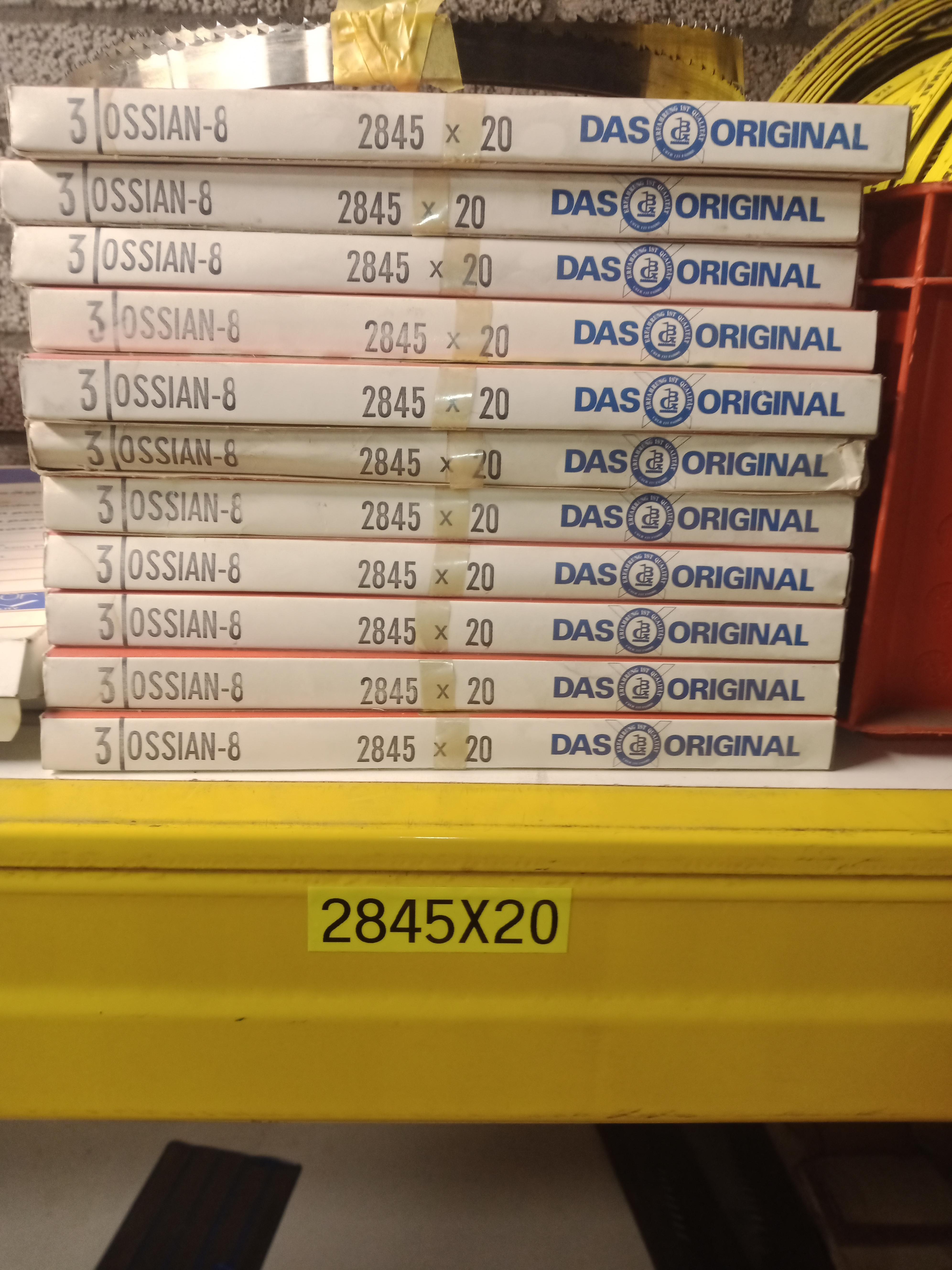 Used Band saw blades. 2845x20