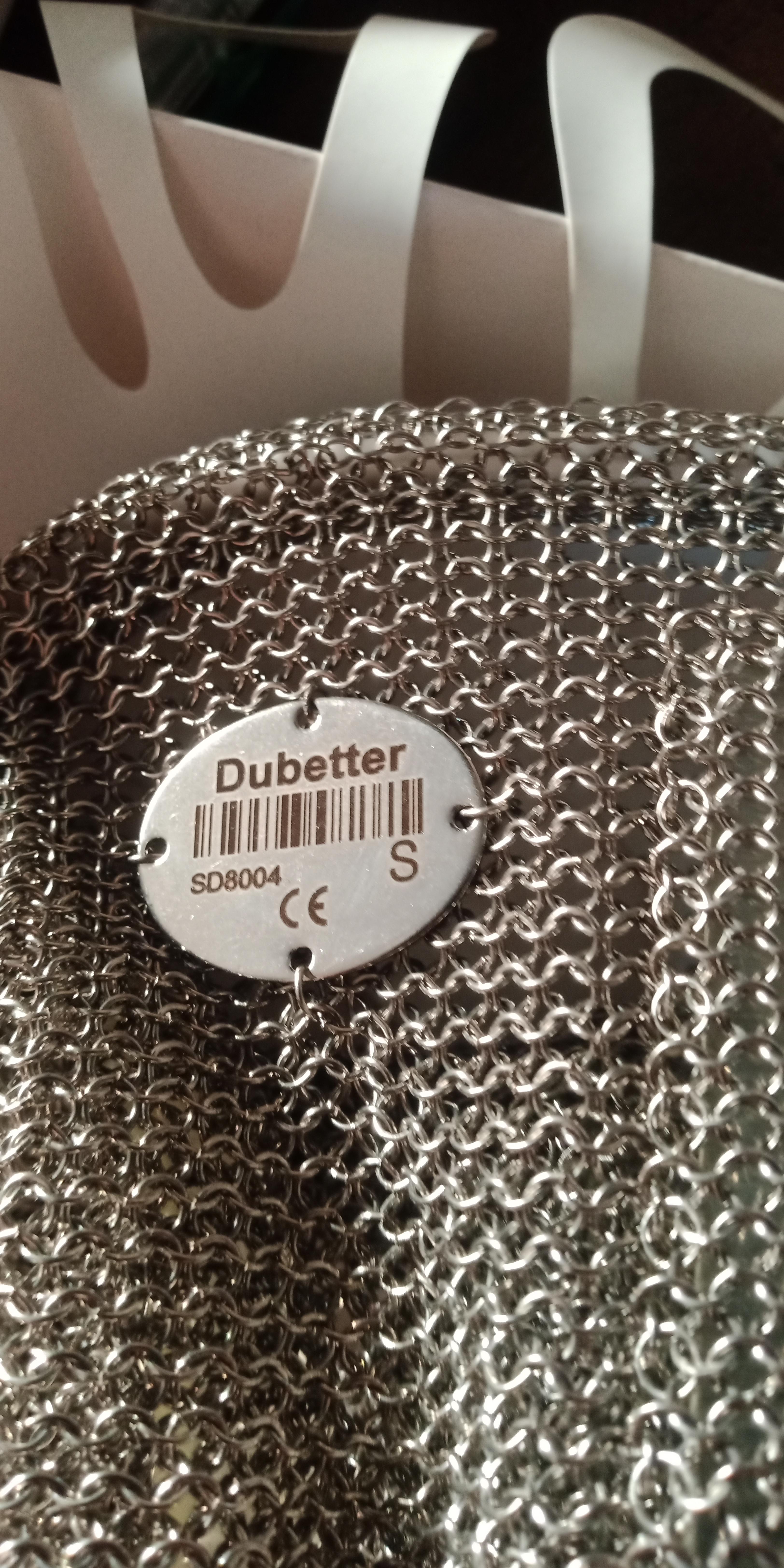 Used Stainless steel safety glove, long cuff, S