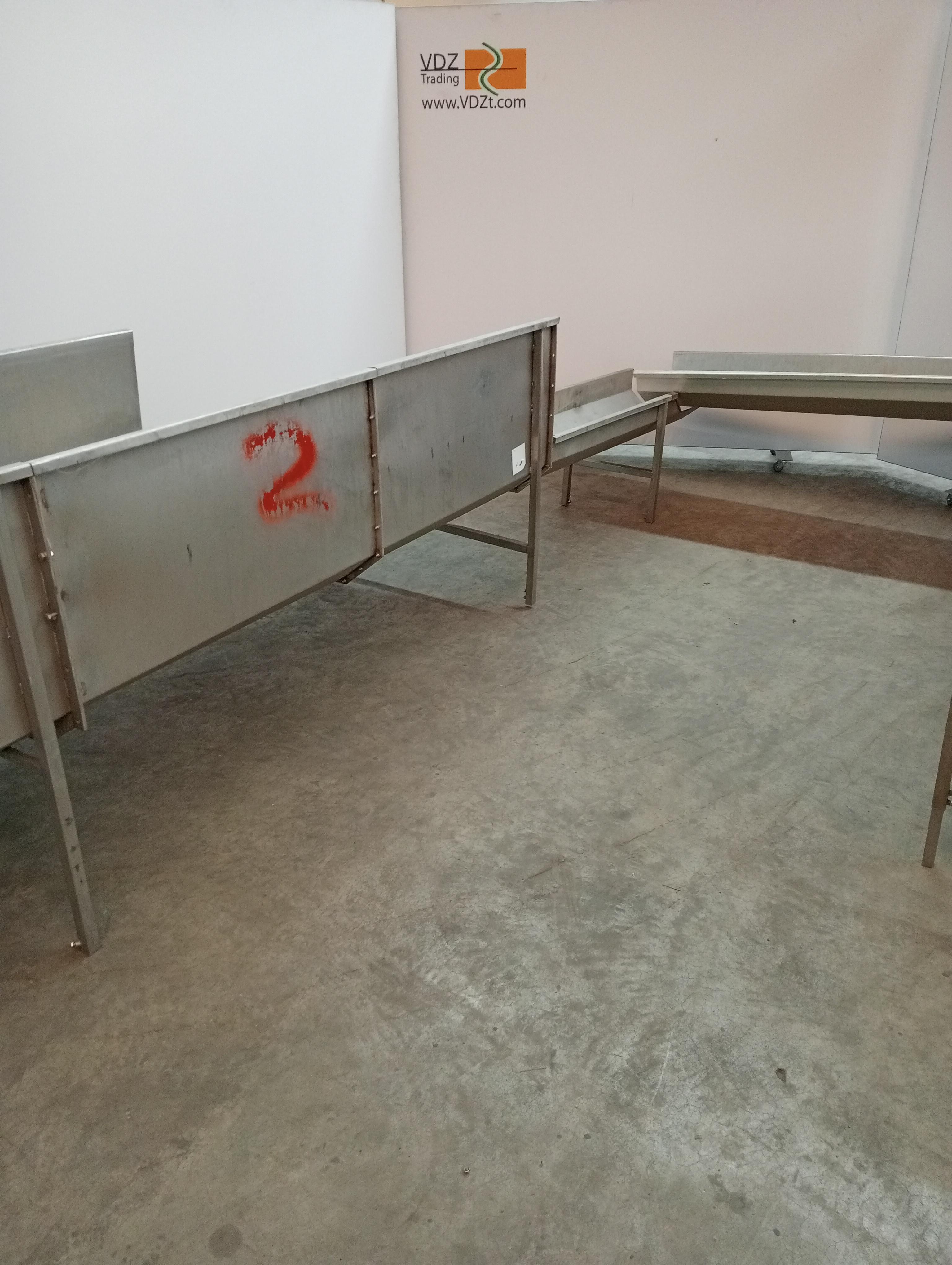 Used Poultry bleeding trough