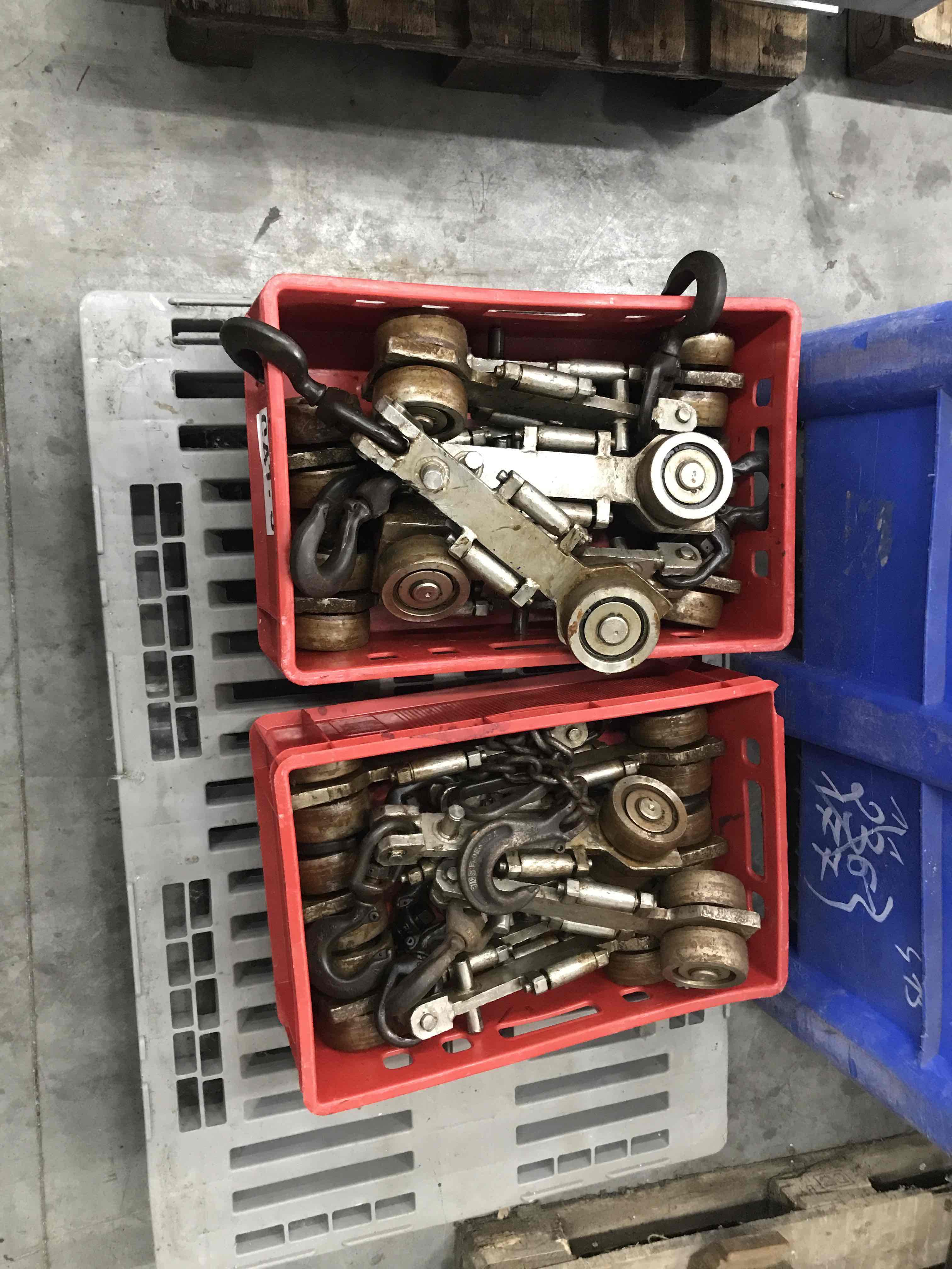 Used Bi-rail bleeding hooks