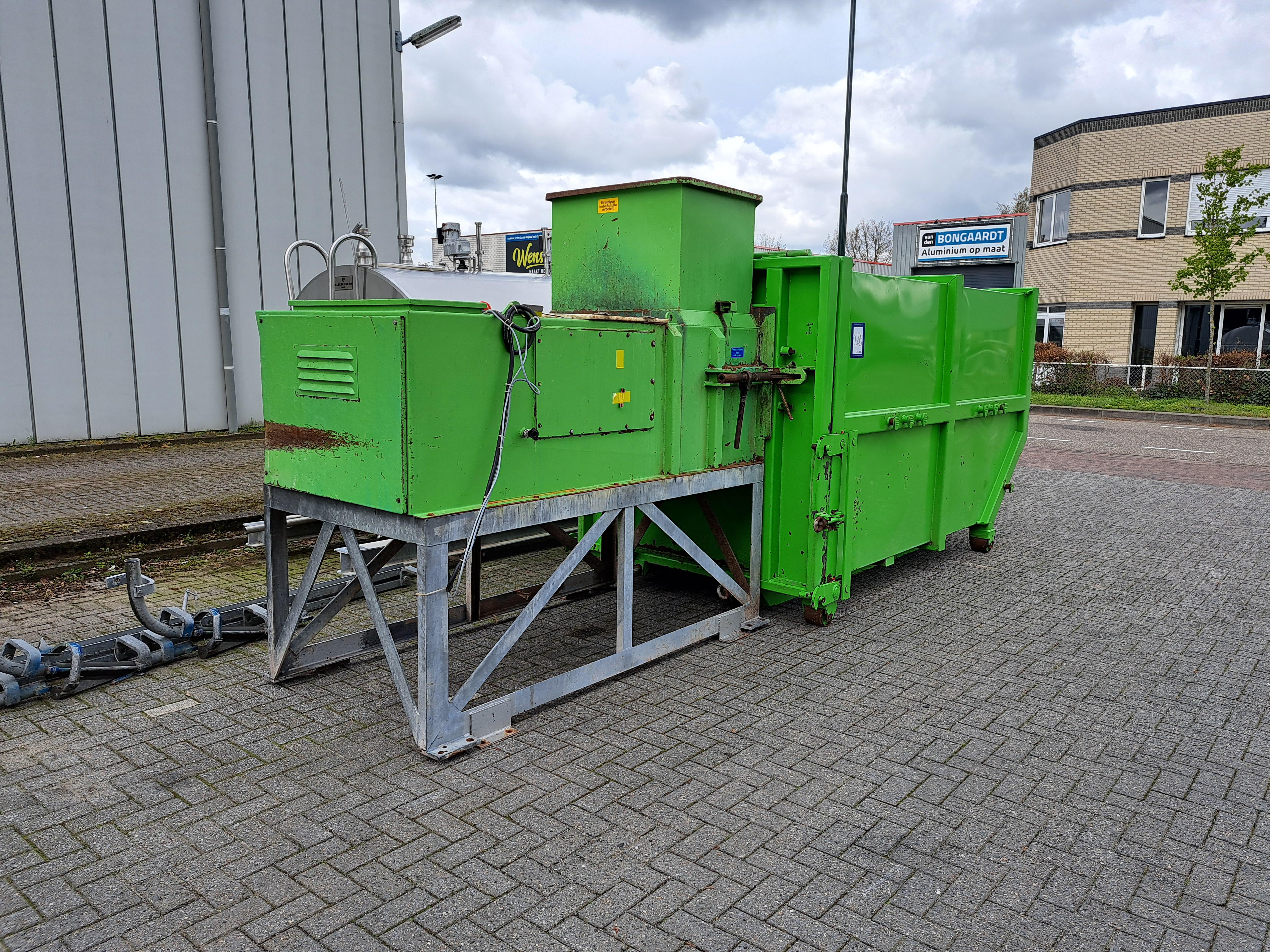 Used Press with container