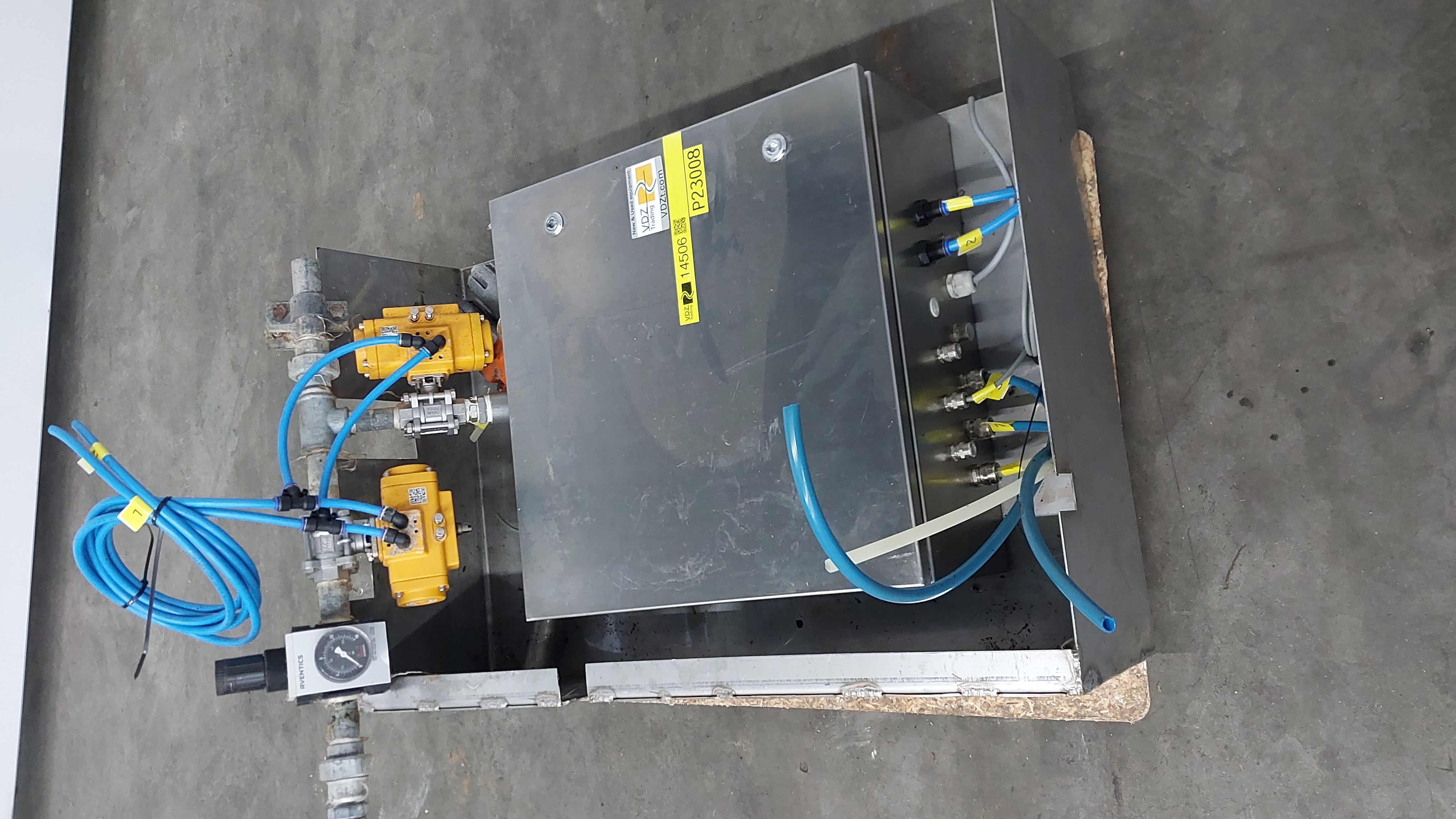 Used Cattle hide blow-off unit with trough