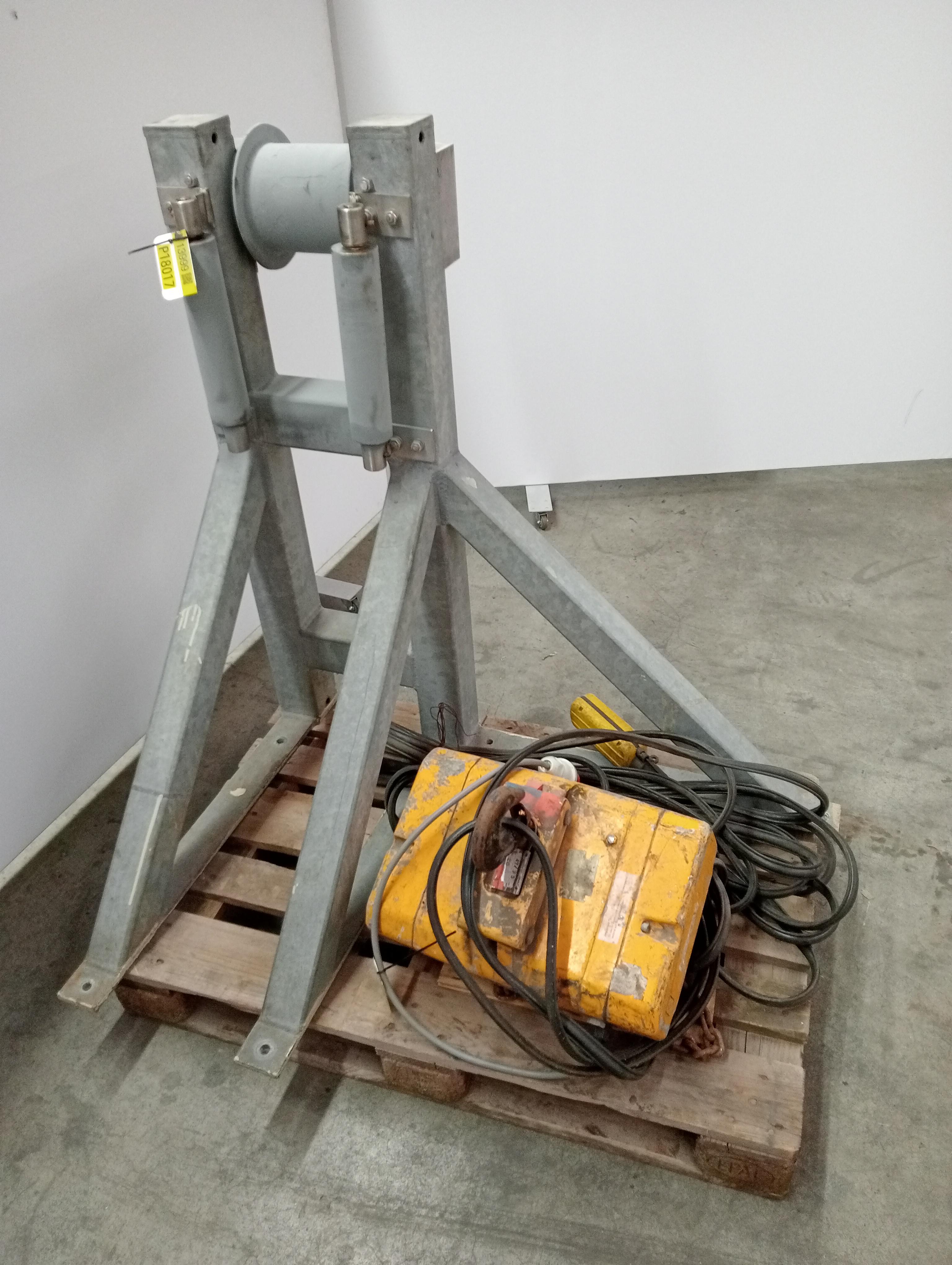 Used Hoist for pulling deceased animals inside