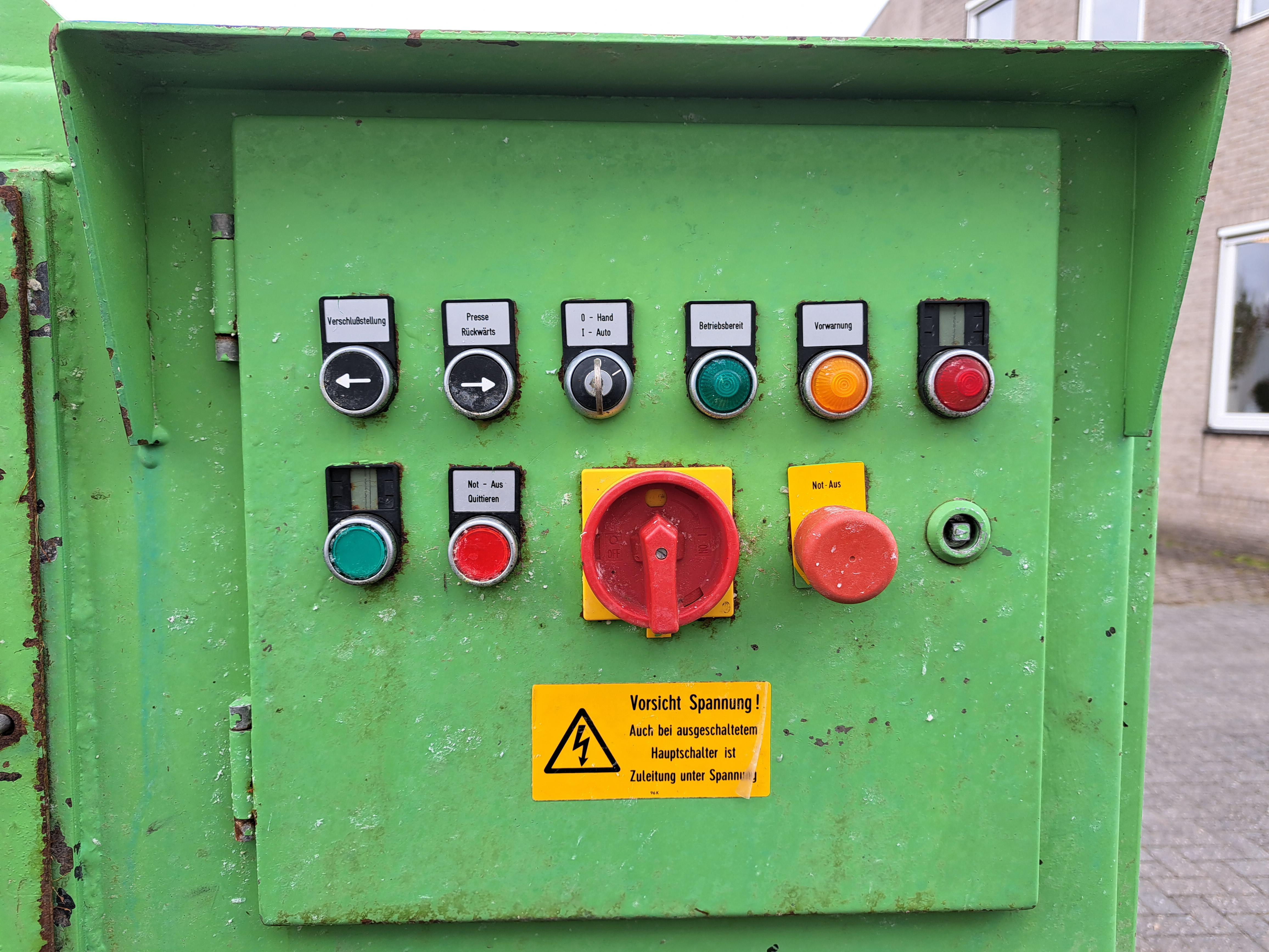 Used Press with container